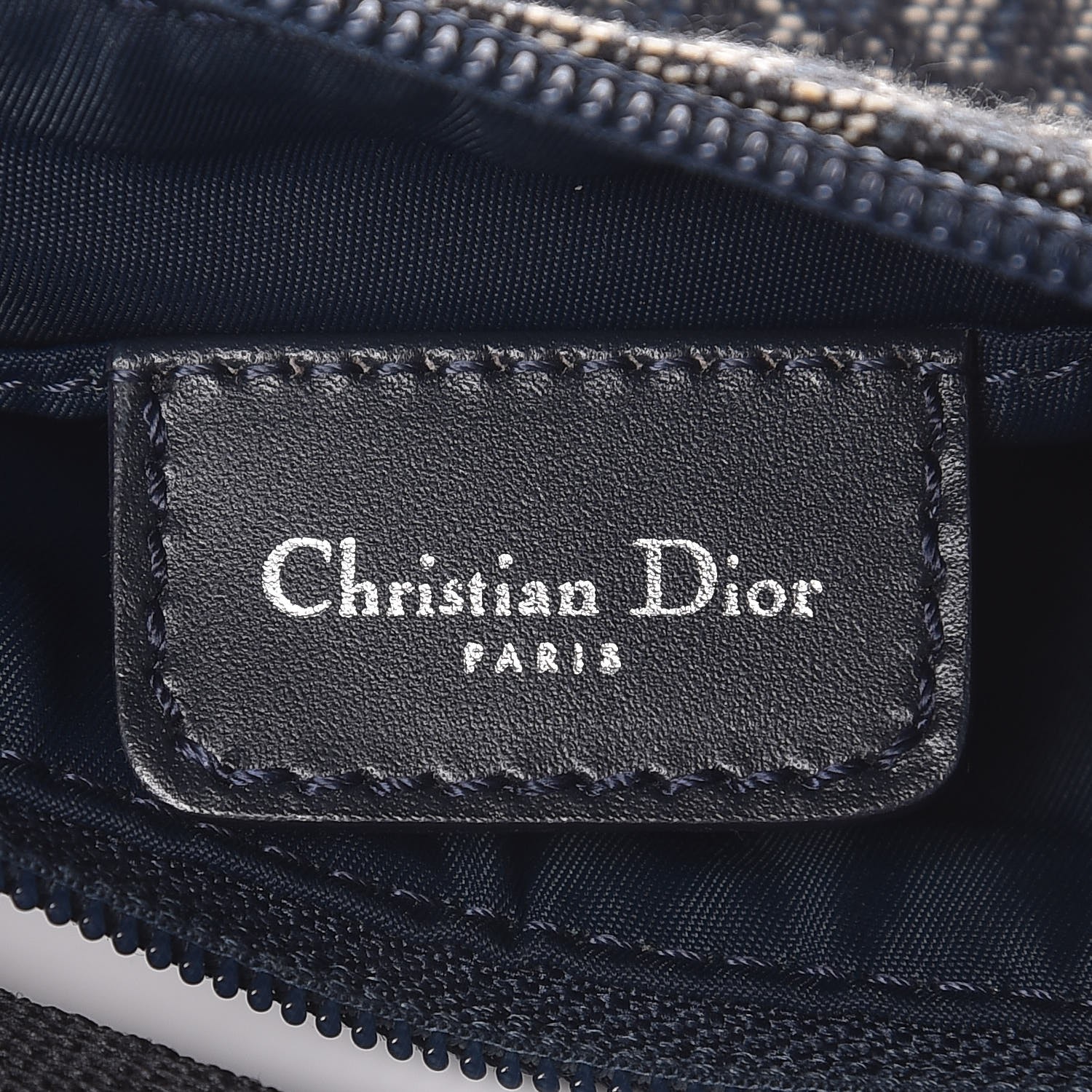 CHRISTIAN DIOR Monogram Shoulder Bag Pochette Blue 327330
