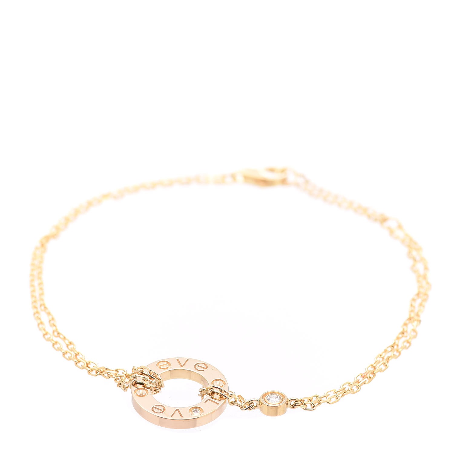 cartier yellow gold chain love bracelet