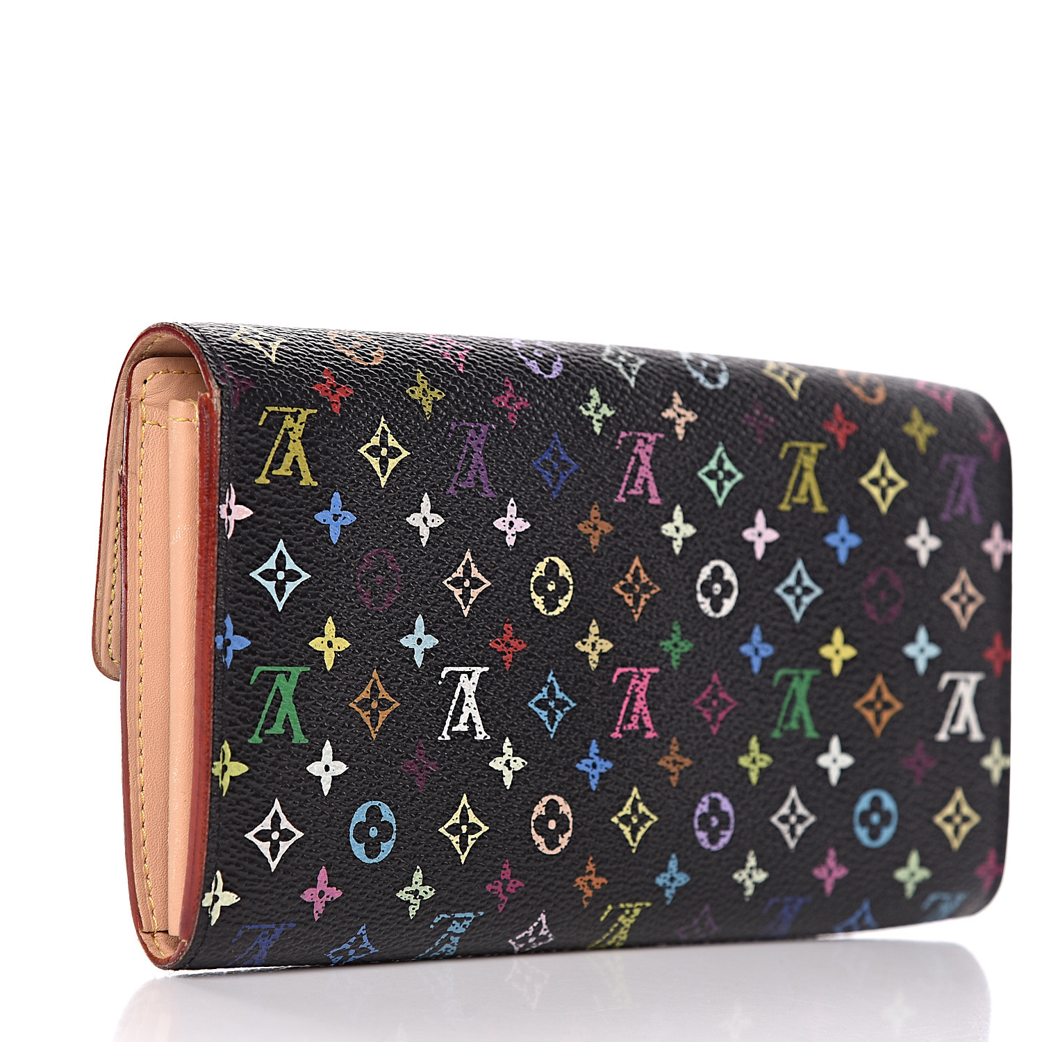 LOUIS VUITTON Multicolor Sarah Wallet Black 513692