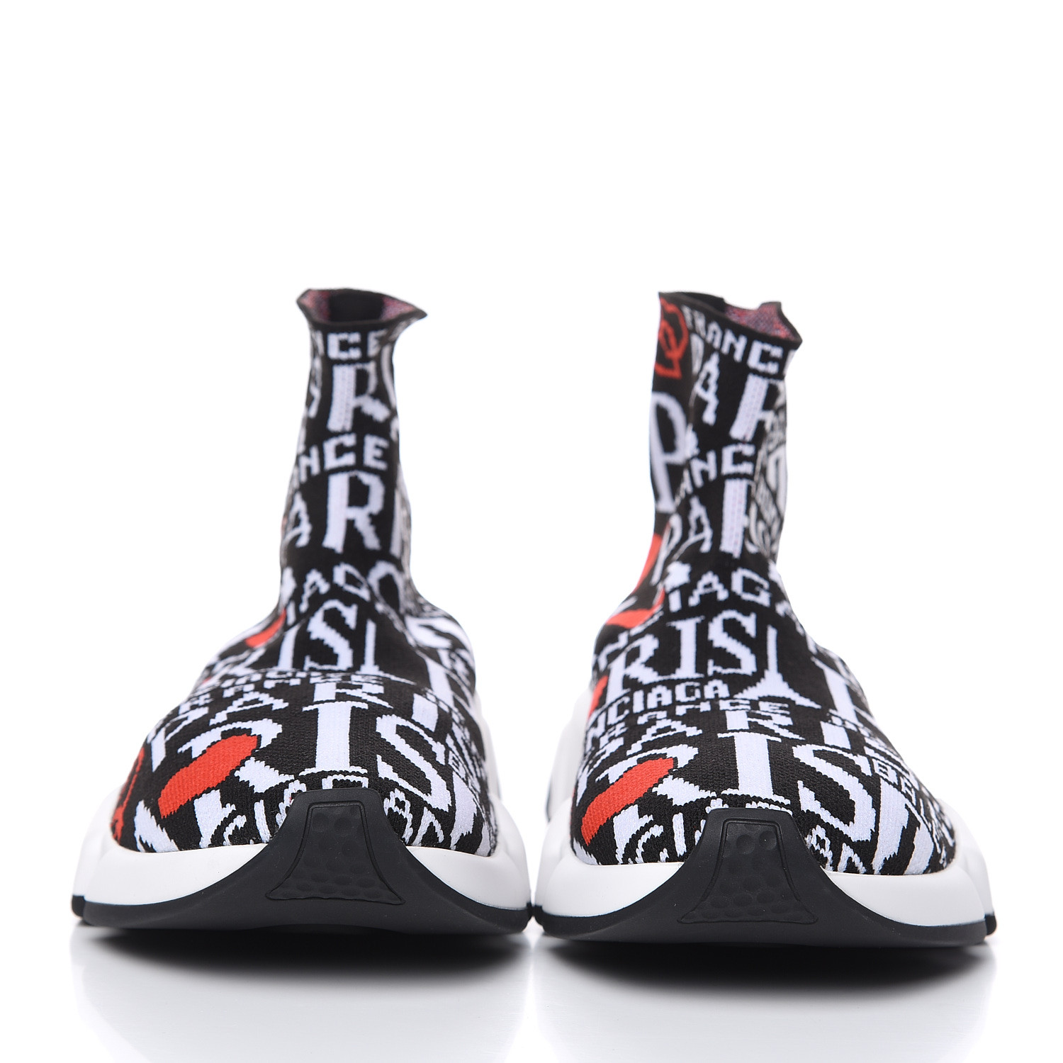 Balenciaga Mens Speed Lace Up Logo Mesh Sneakers in