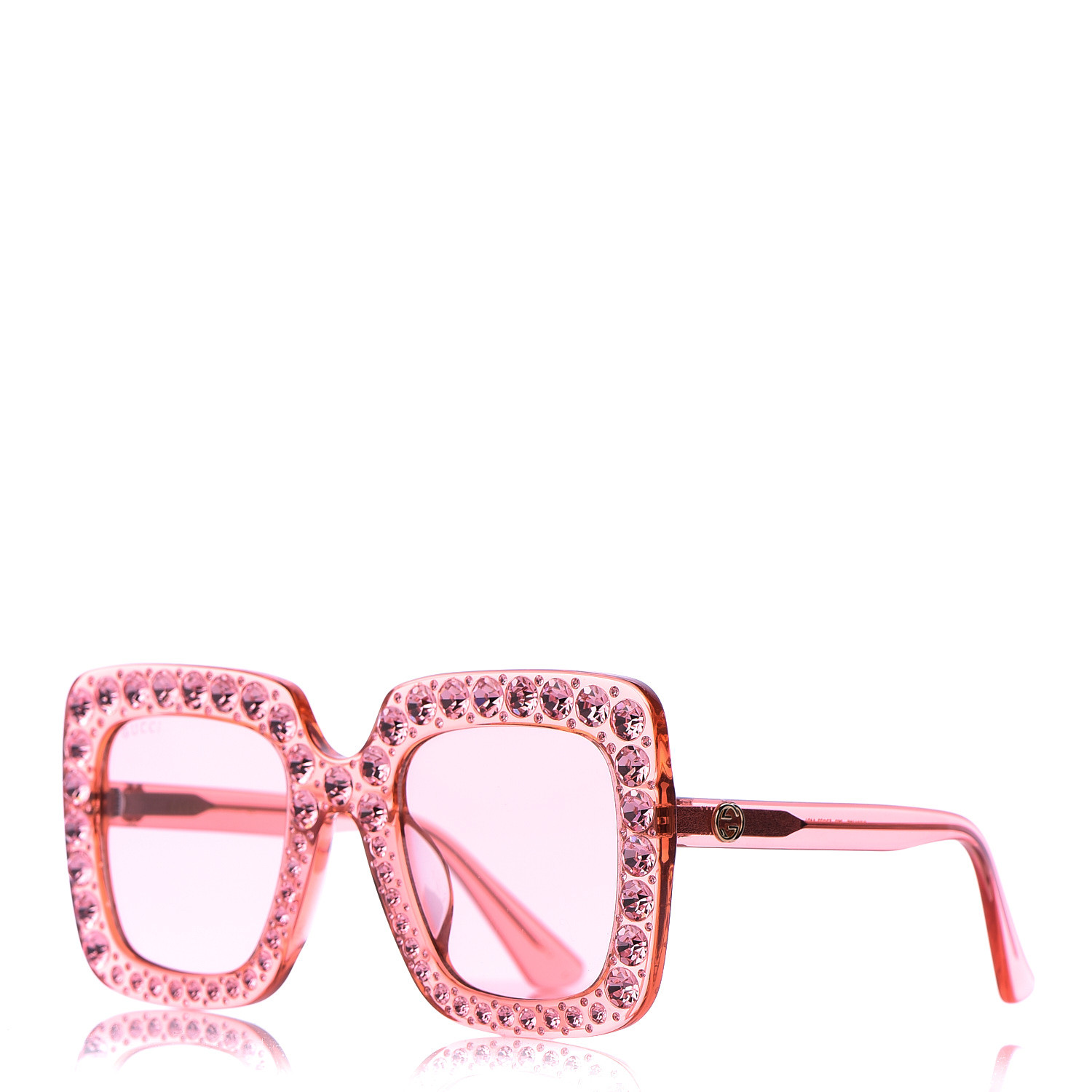 gucci sunglasses pink crystals