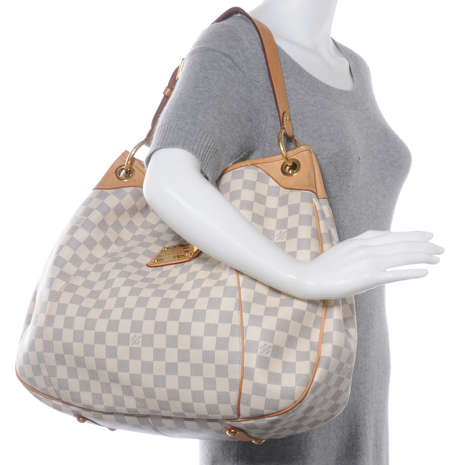 LOUIS VUITTON Damier Azur Galliera GM 46453