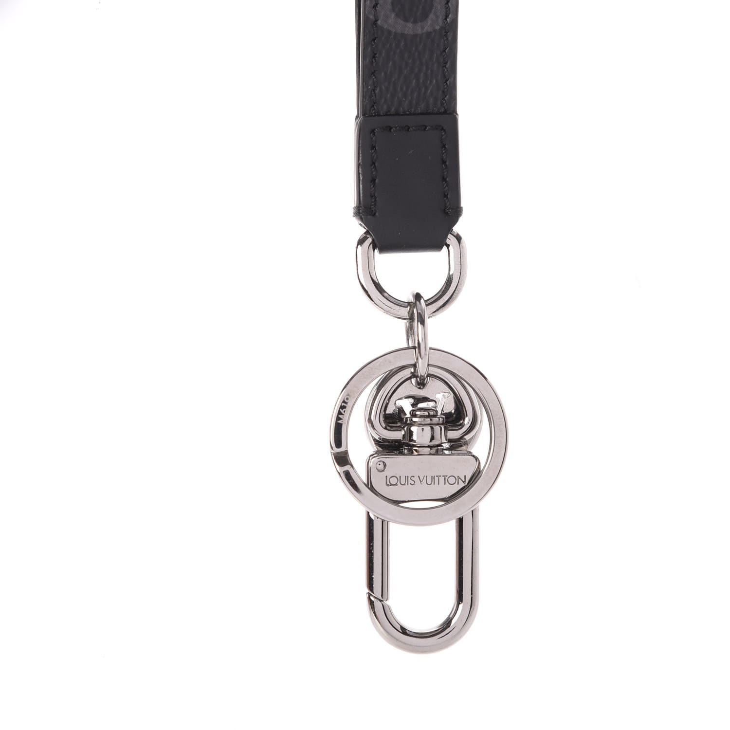 LOUIS VUITTON Monogram Eclipse Dragonne Bag Charm Key Holder 266564
