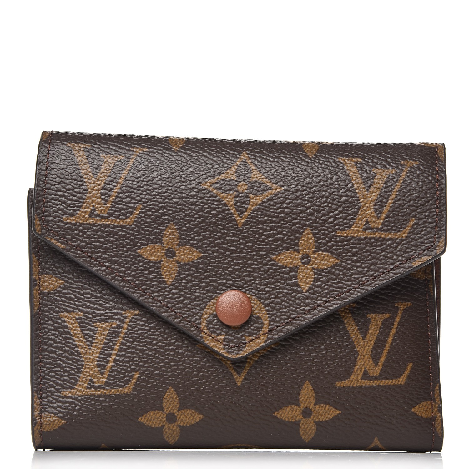 LOUIS VUITTON Monogram Victorine Wallet Armagnac Brown 240358