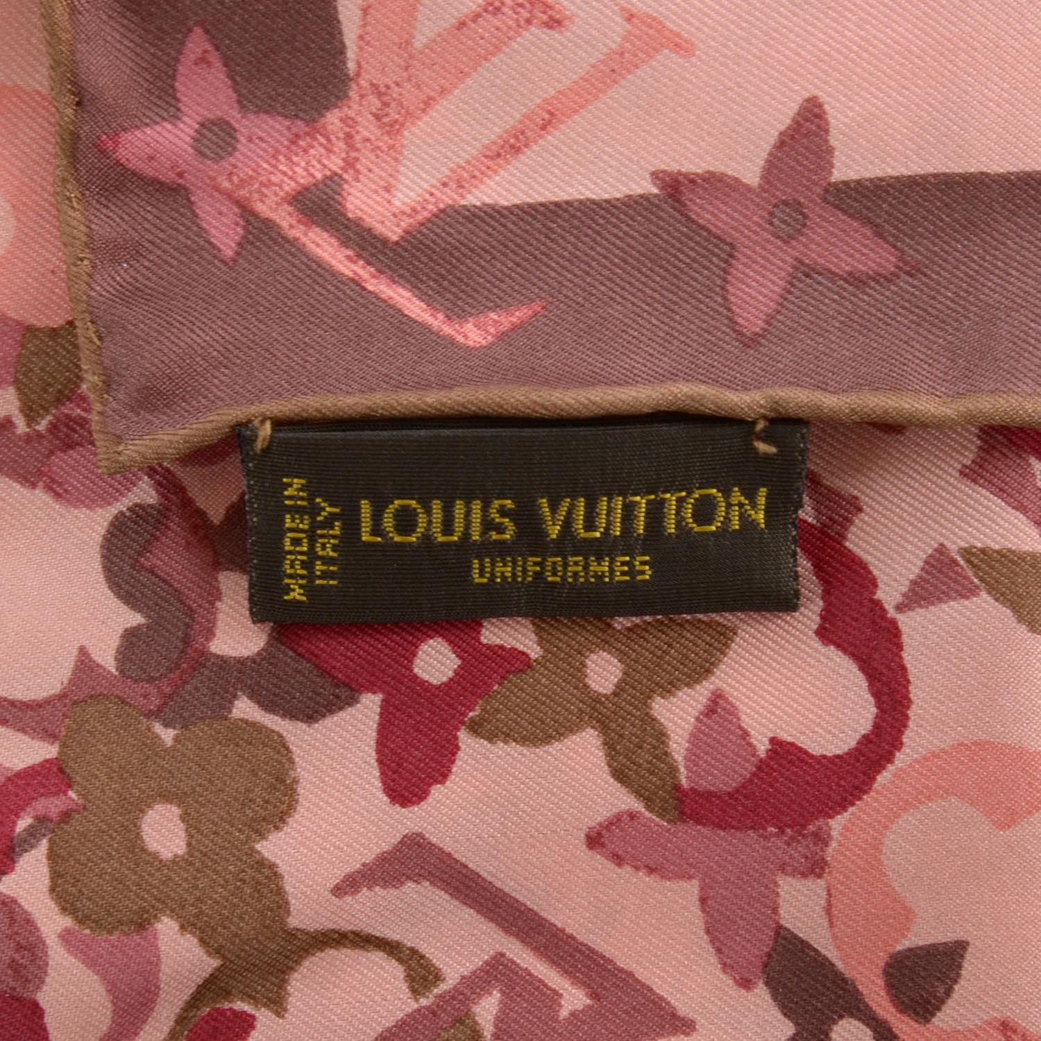 Louis Vuitton Blue Monogram Denim Silk Square Scarf - Yoogi's Closet