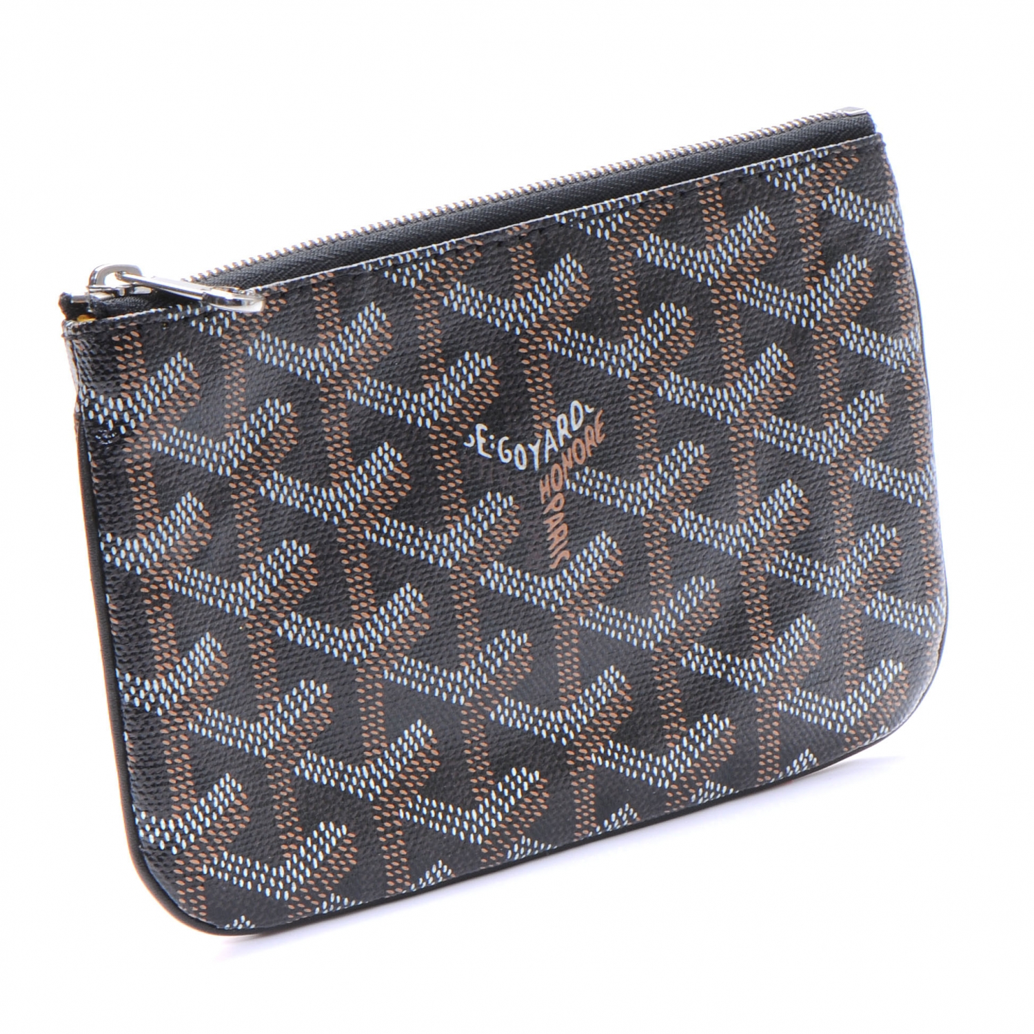 GOYARD Goyardine Coin Purse Black 48116 