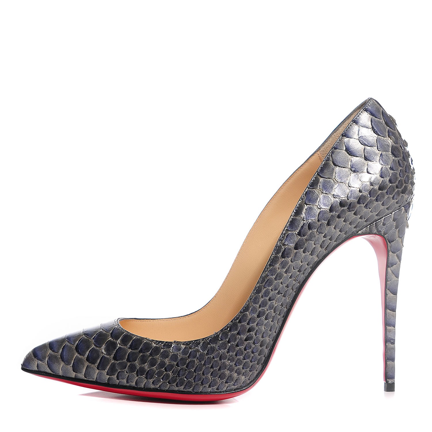 Manager chauffør nærme sig CHRISTIAN LOUBOUTIN Python Armure Pigalle Follies 100 Pumps 39 Eclipse  106323 | FASHIONPHILE