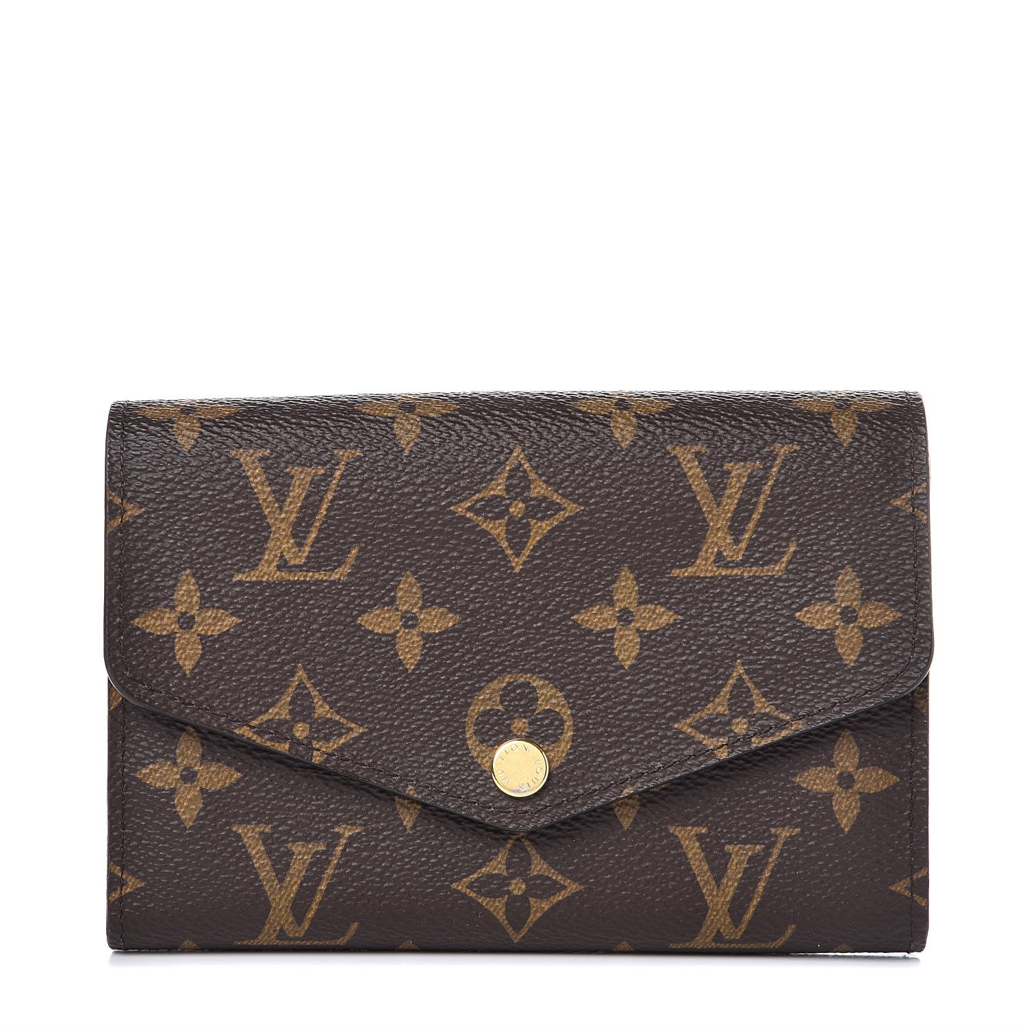 sarah compact wallet louis vuitton LOUIS VUITTON Monogram Sarah Compact Wallet 289655