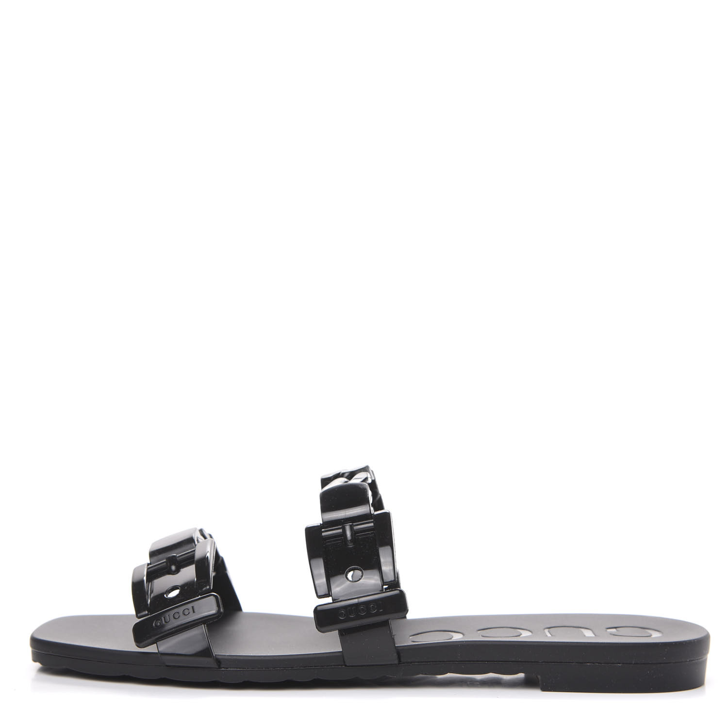 gucci rubber slides women's sale