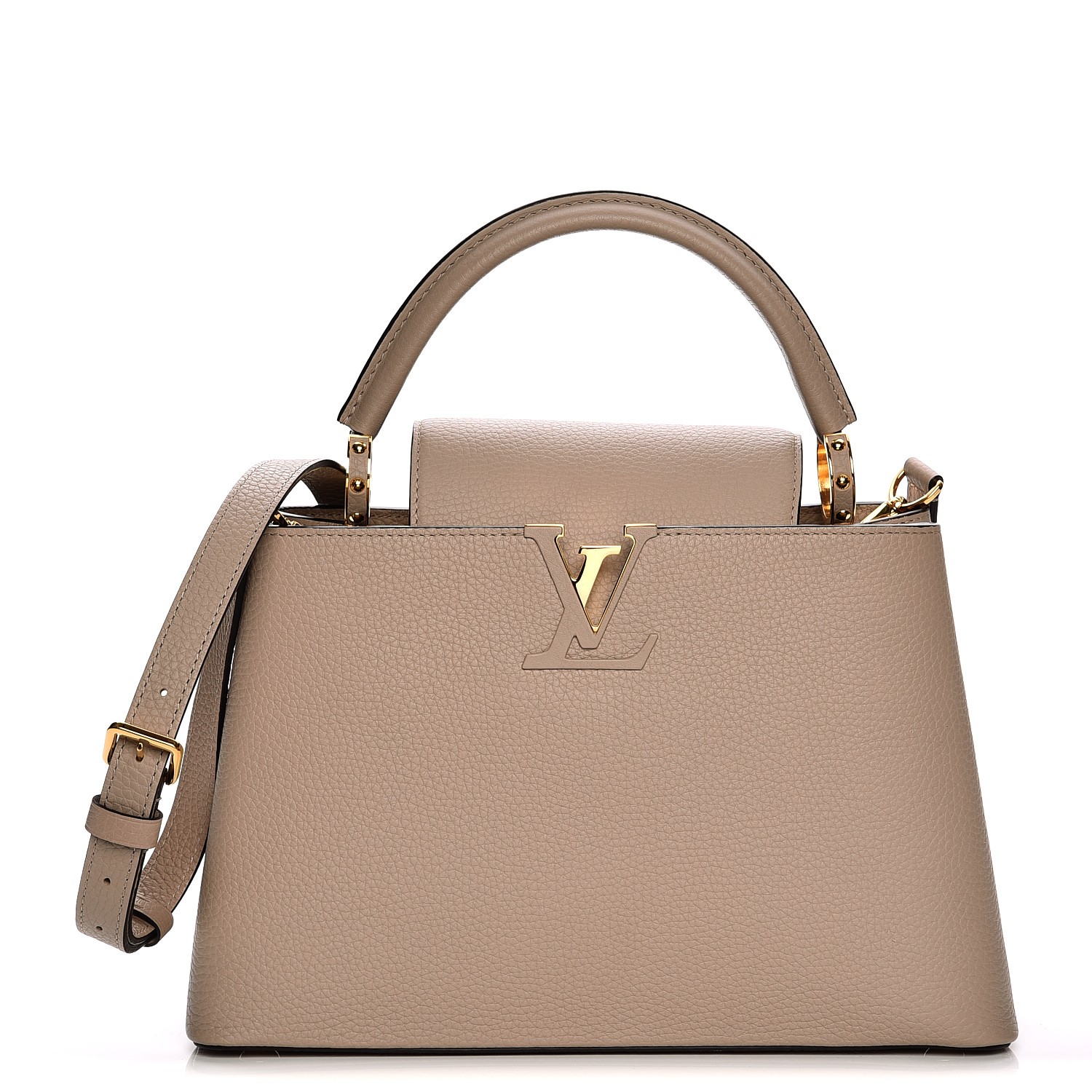 LOUIS VUITTON Taurillon Capucines PM Galet 205993