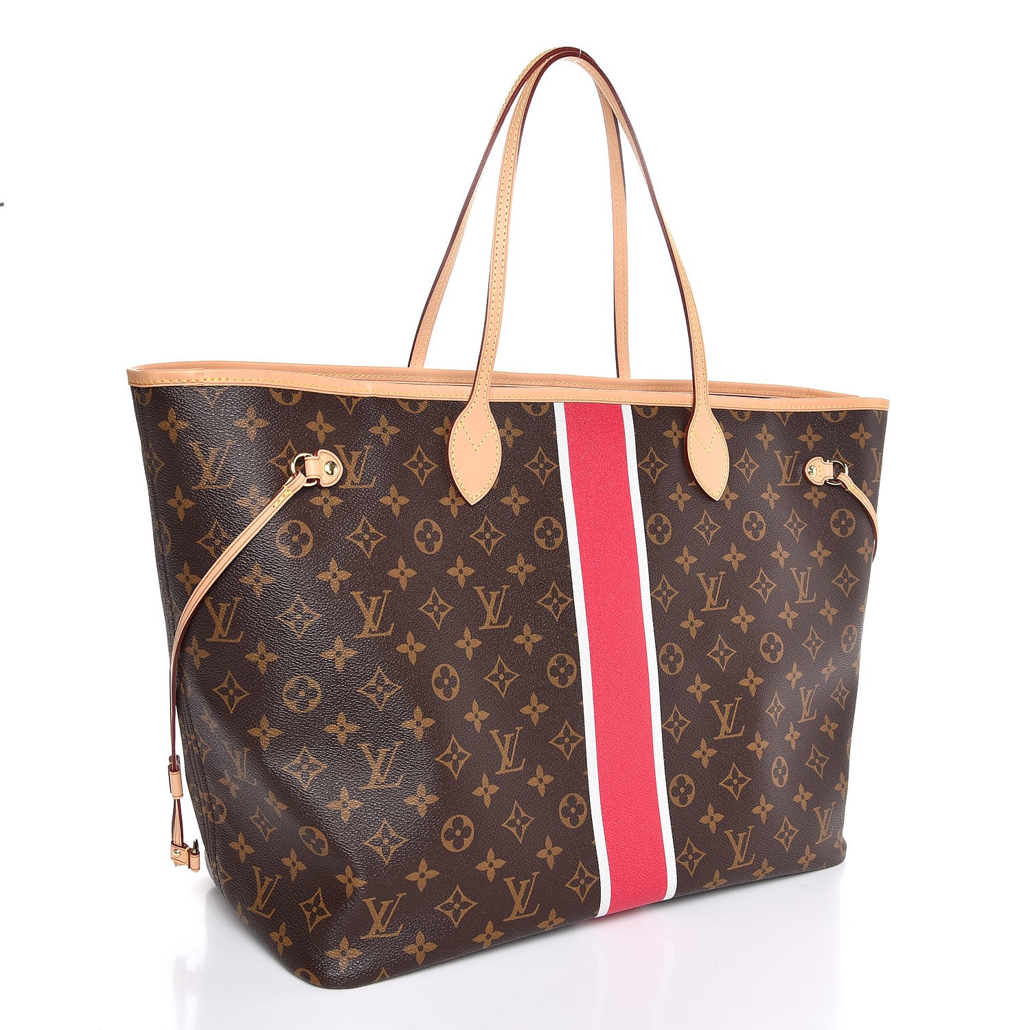 LOUIS VUITTON Mon Monogram Neverfull GM Fuchsia White 409238