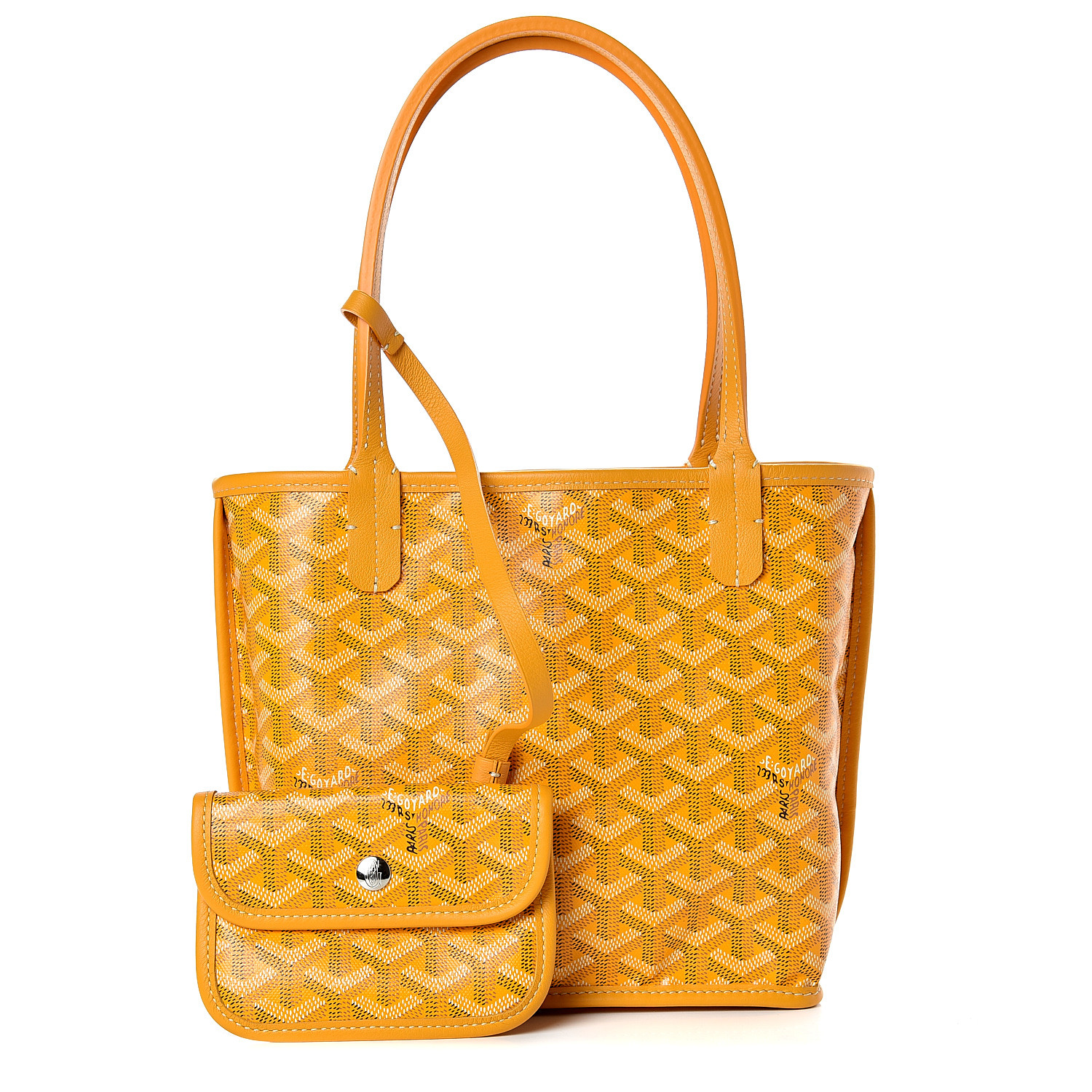 goyard mini tote yellow