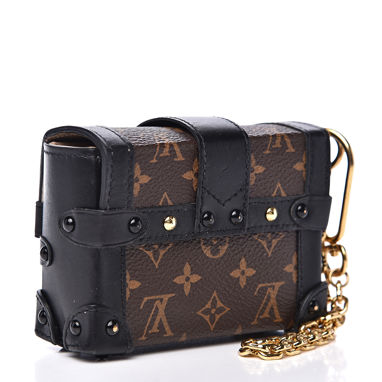 LOUIS VUITTON Monogram Essential Trunk Black 538221