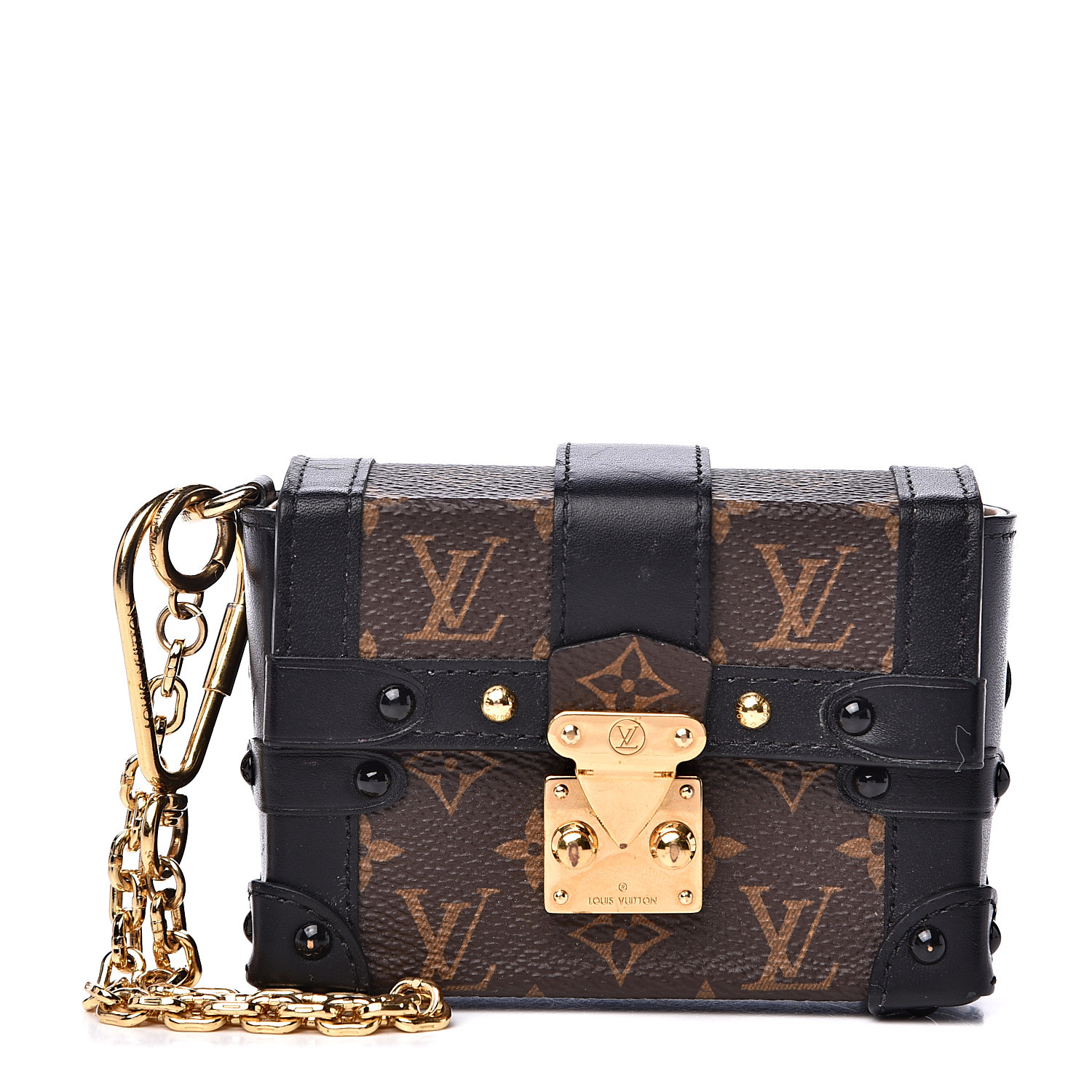 LOUIS VUITTON Monogram Essential Trunk Black 538221