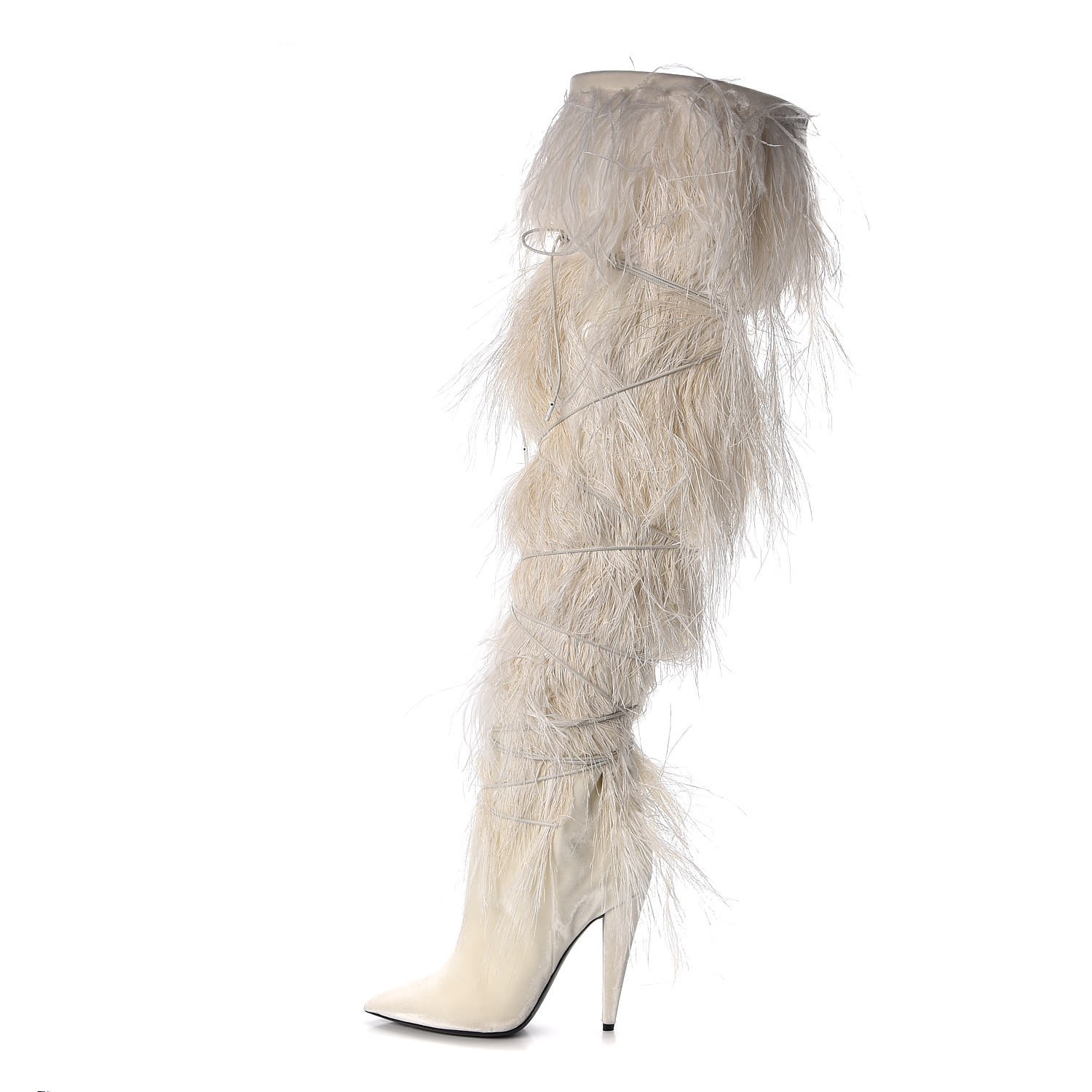 ysl ostrich boots
