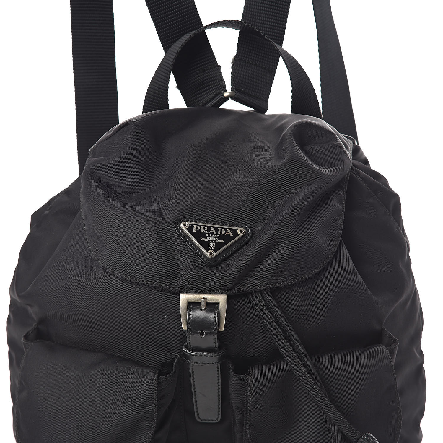 PRADA Tessuto Nylon Vela Small Backpack Black 495055