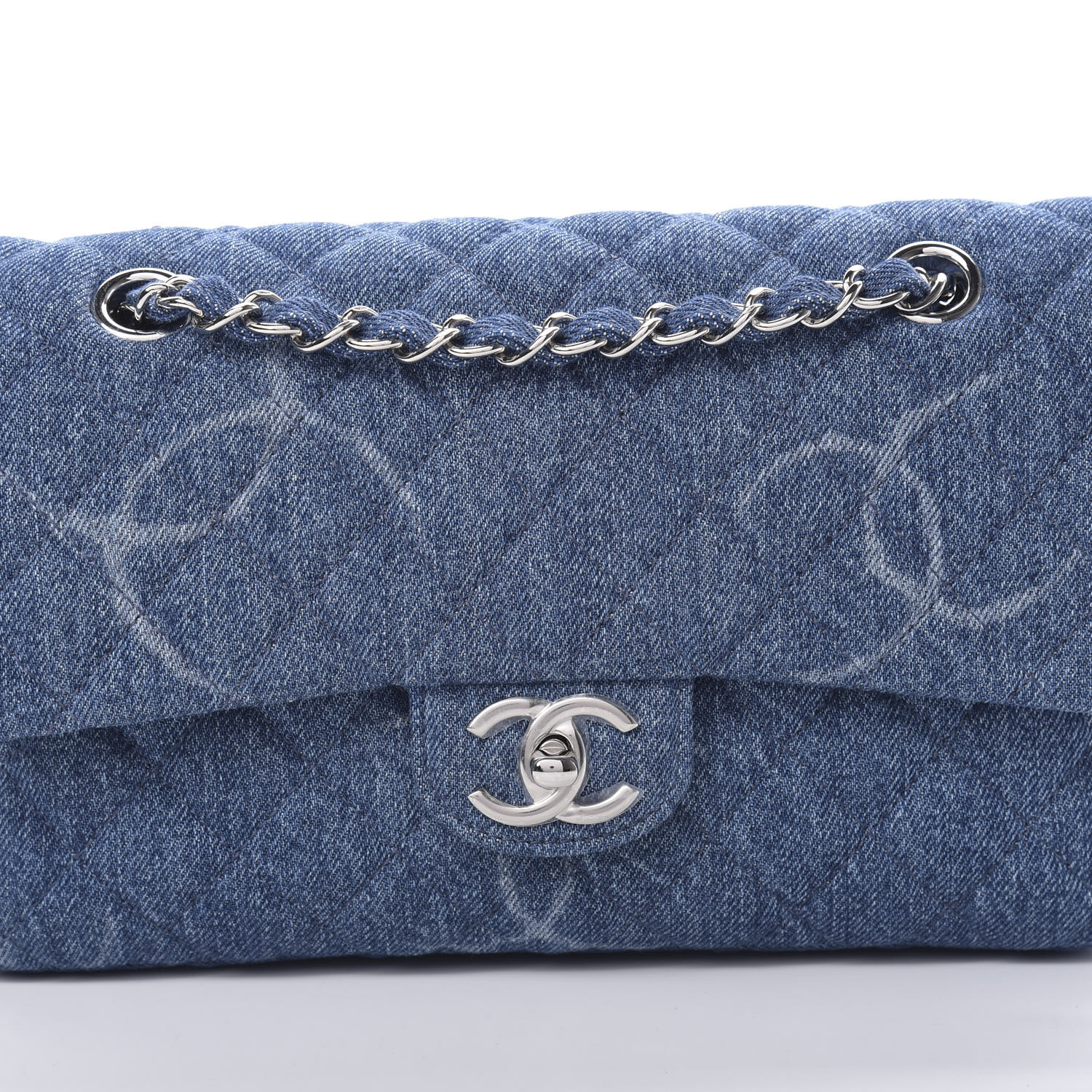 chanel flap denim