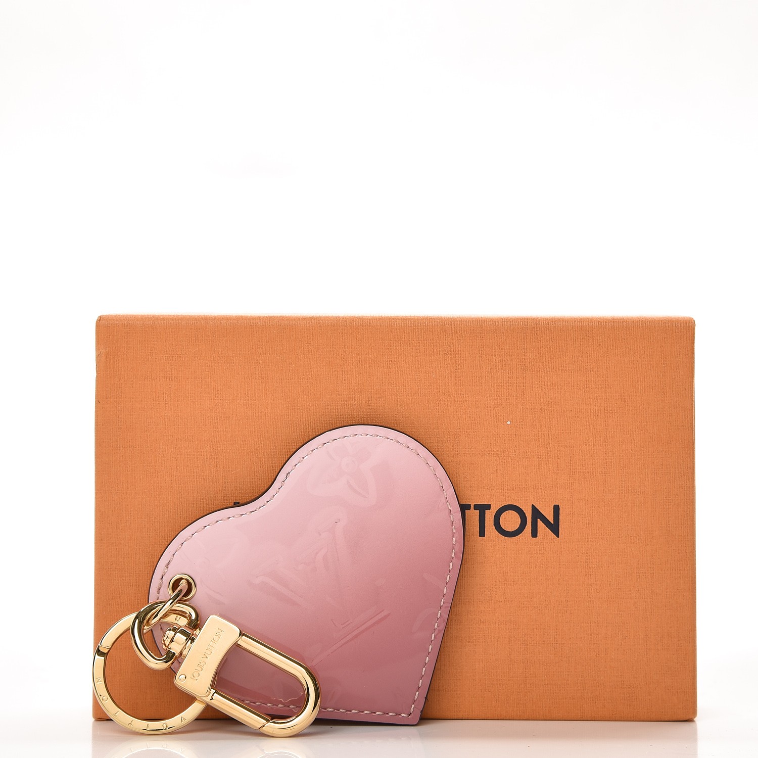 LOUIS VUITTON Vernis Degrade Heart Bag Charm Pink 233366