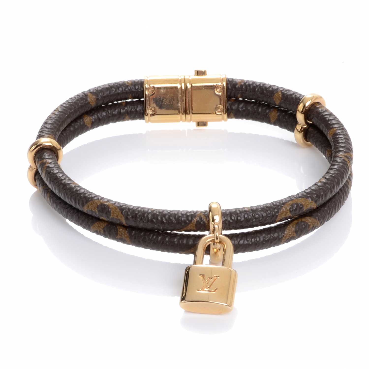 LOUIS VUITTON Monogram Keep it Twice Bracelet 47272