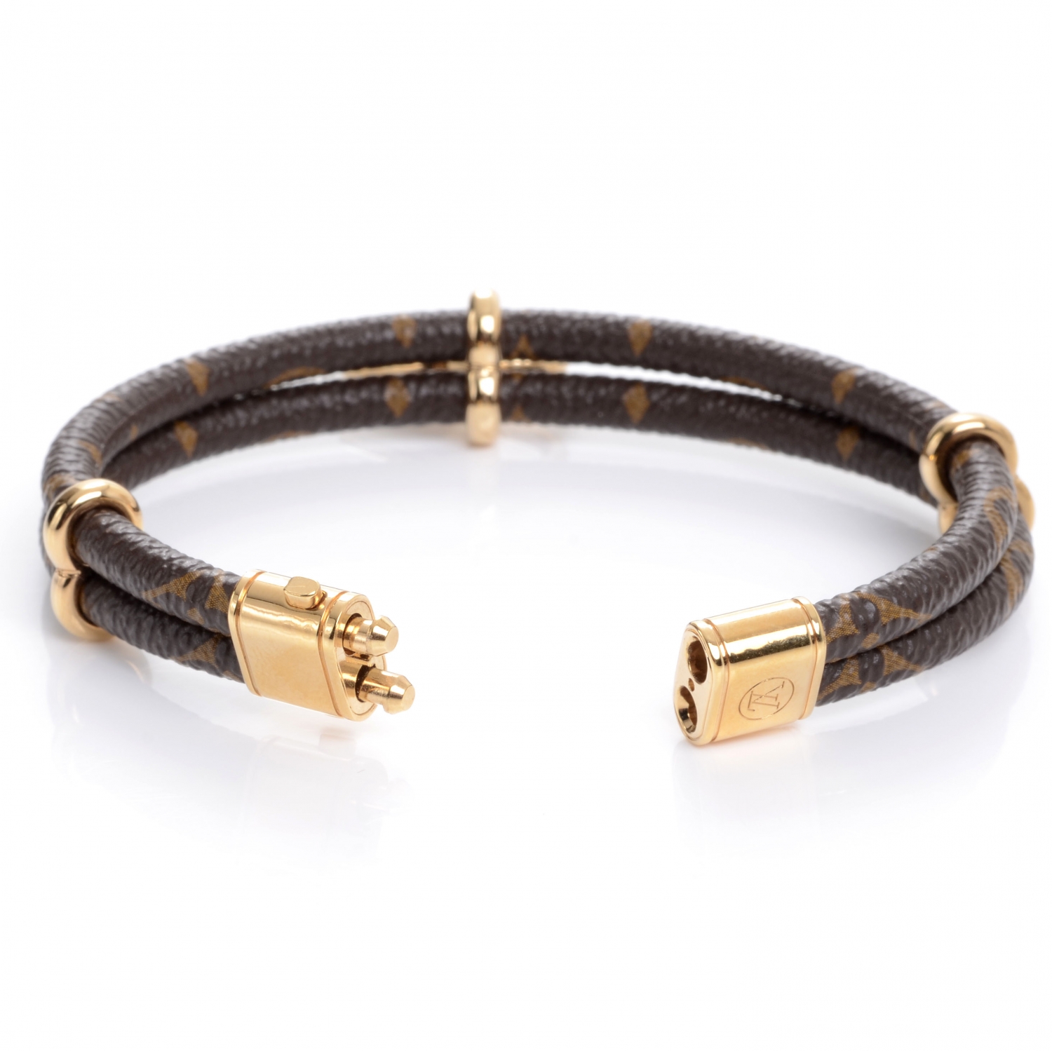 LOUIS VUITTON Monogram Keep it Twice Bracelet 47272