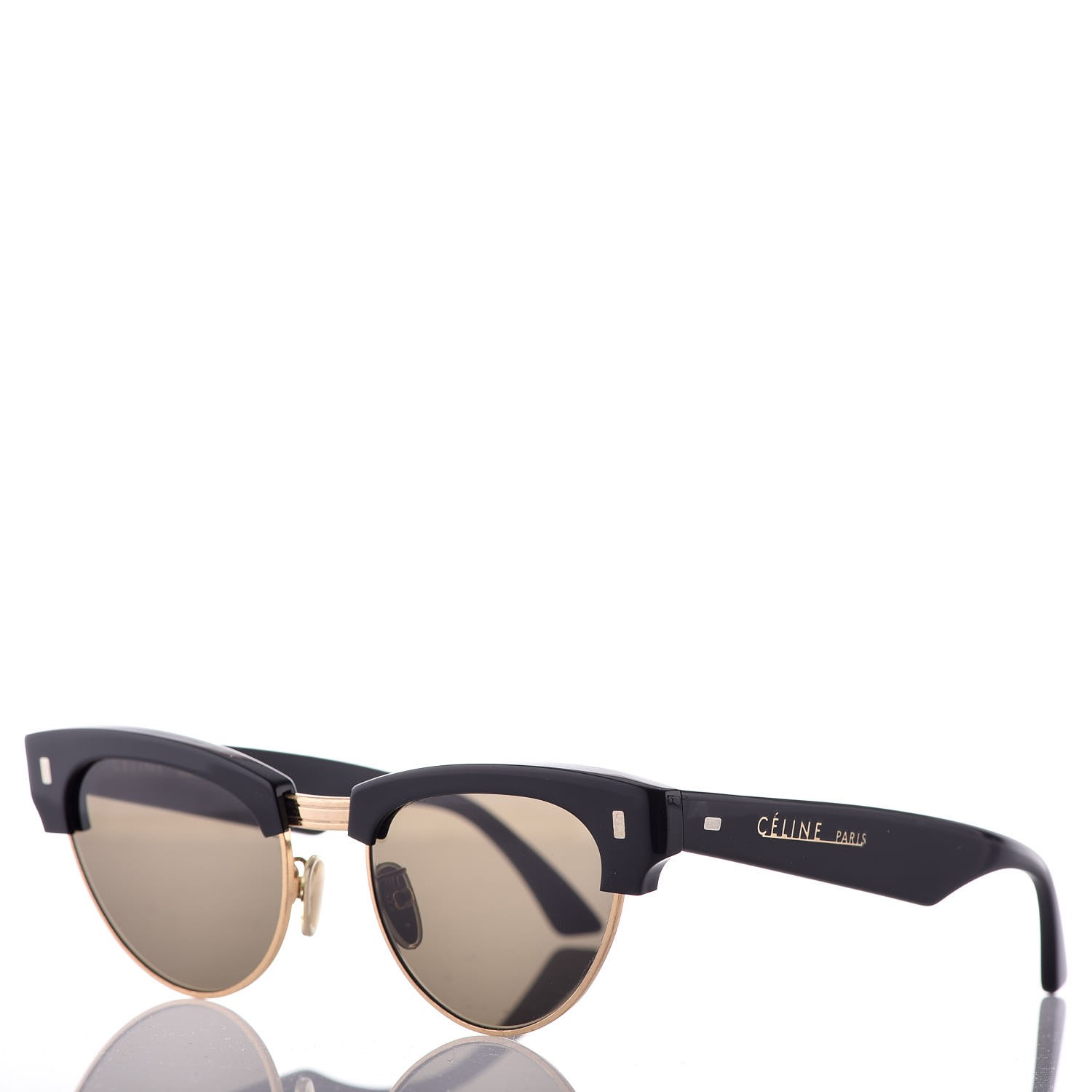 celine black and gold aviators