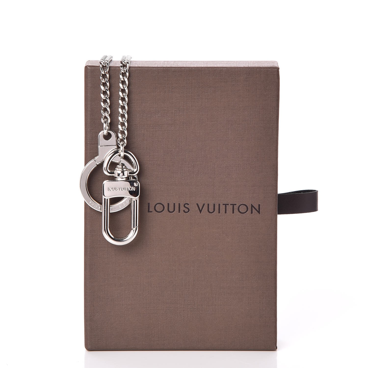 LOUIS VUITTON Pochette Extender Key Ring Chain Silver 253904