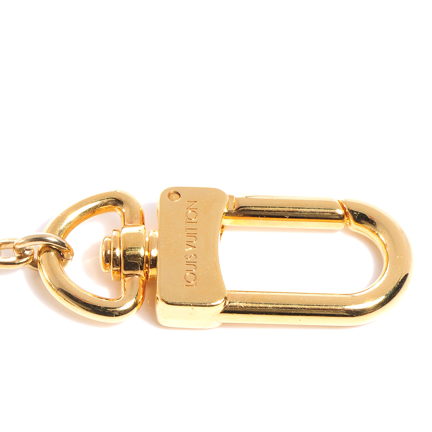 LOUIS VUITTON Enamel Iconic Speedy Bag Charm Chain Gold 81898