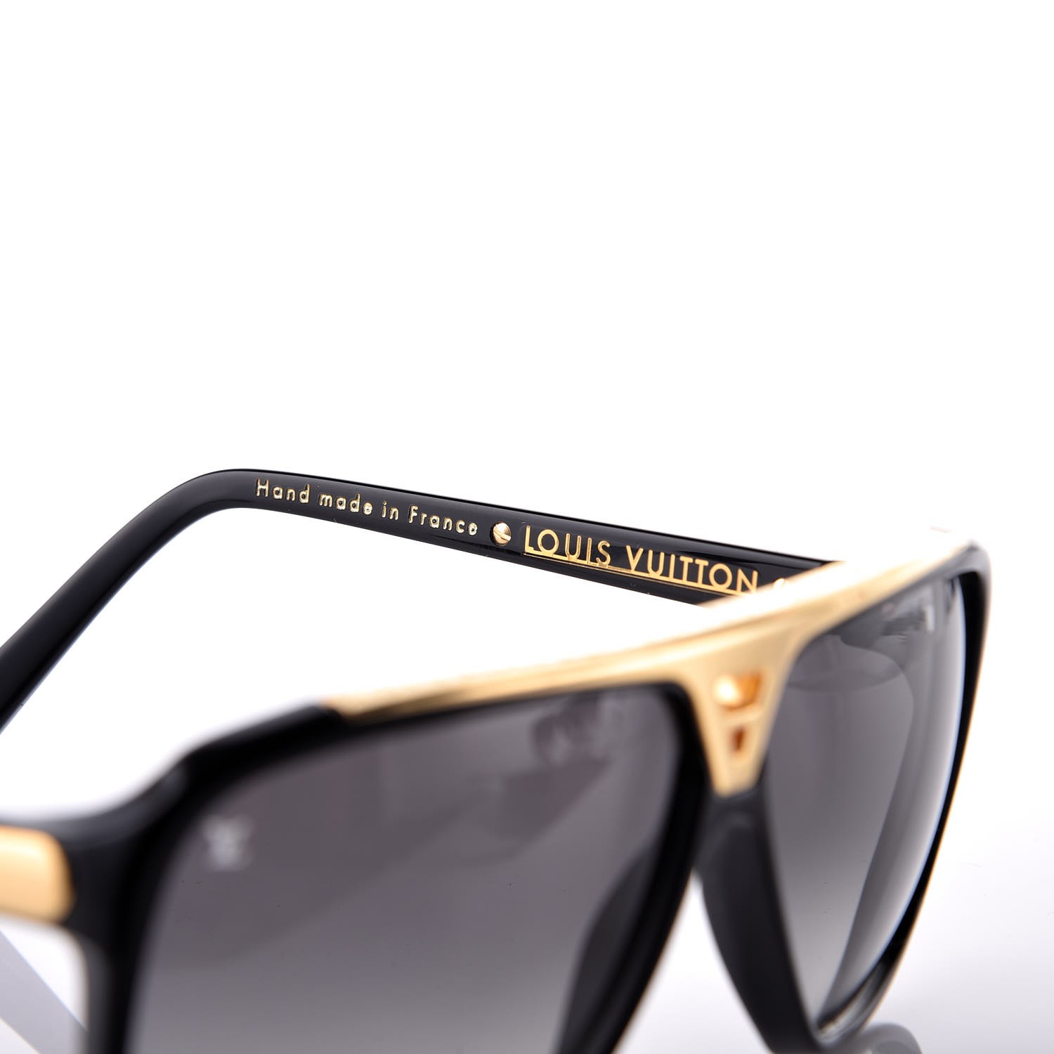 LOUIS VUITTON Acetate Evidence Sunglasses Z0105W Black 318197