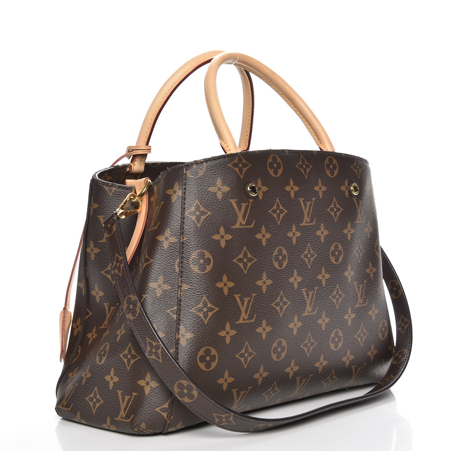 Louis Vuitton Montaigne Monogram MM Burgundy Lining