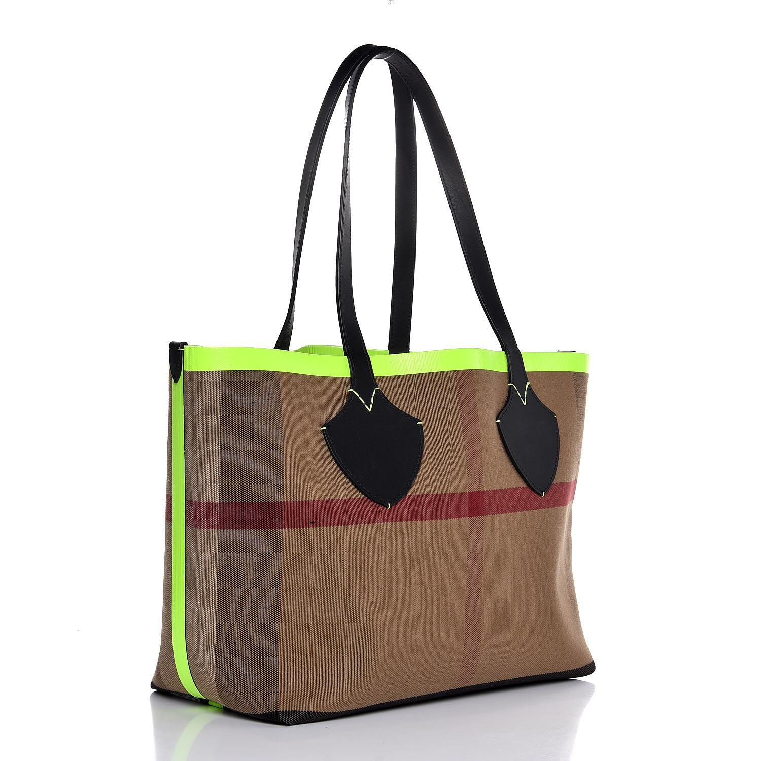 Reversible Tote Black Neon Yellow 321822