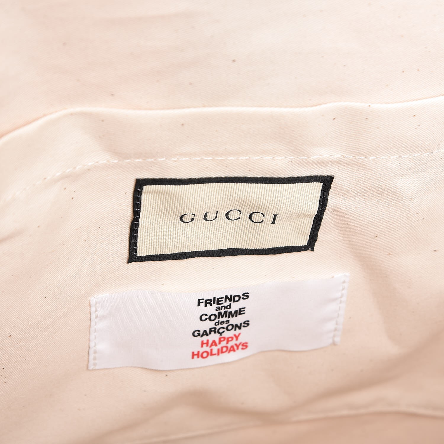 cdg x gucci tote