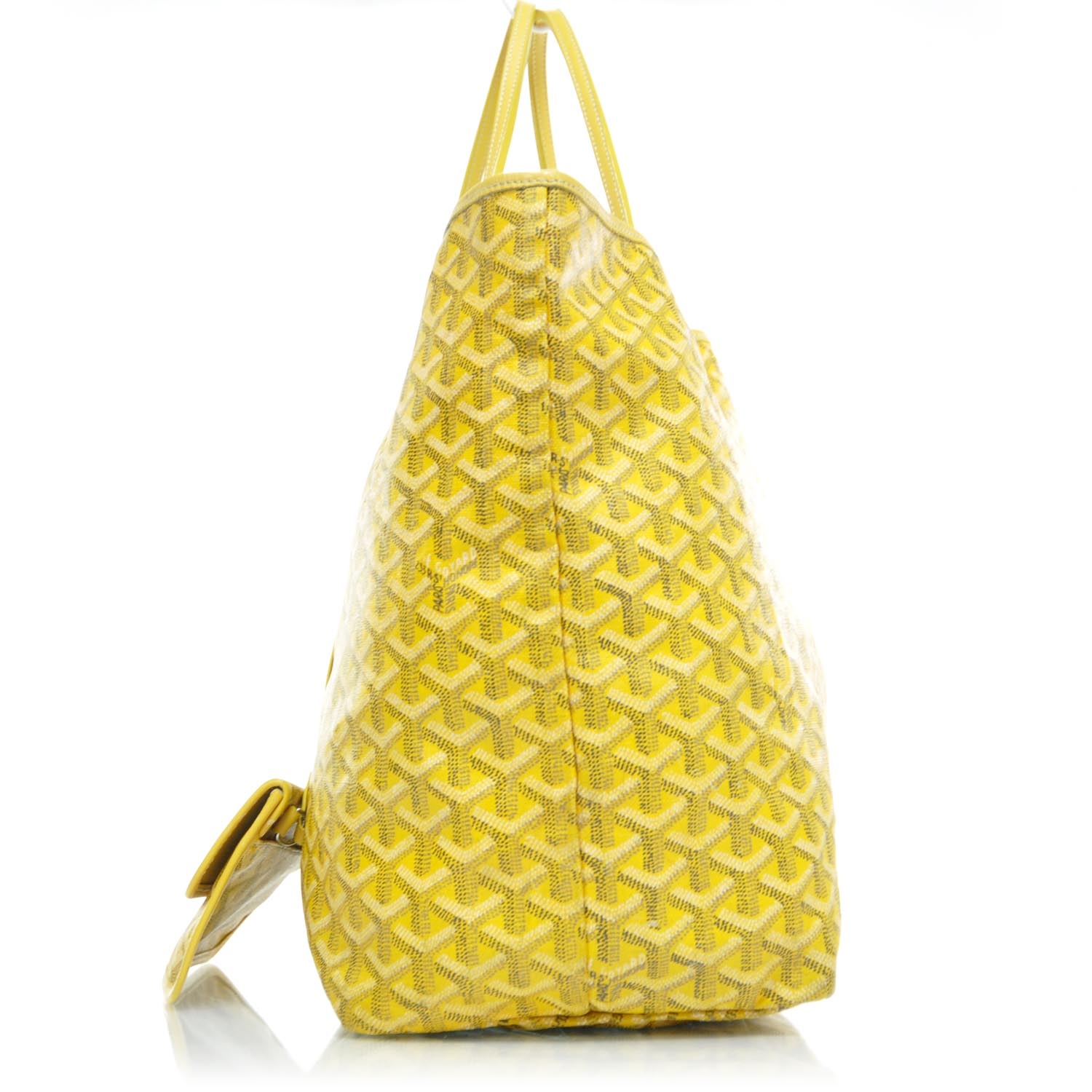yellow goyard st louis tote