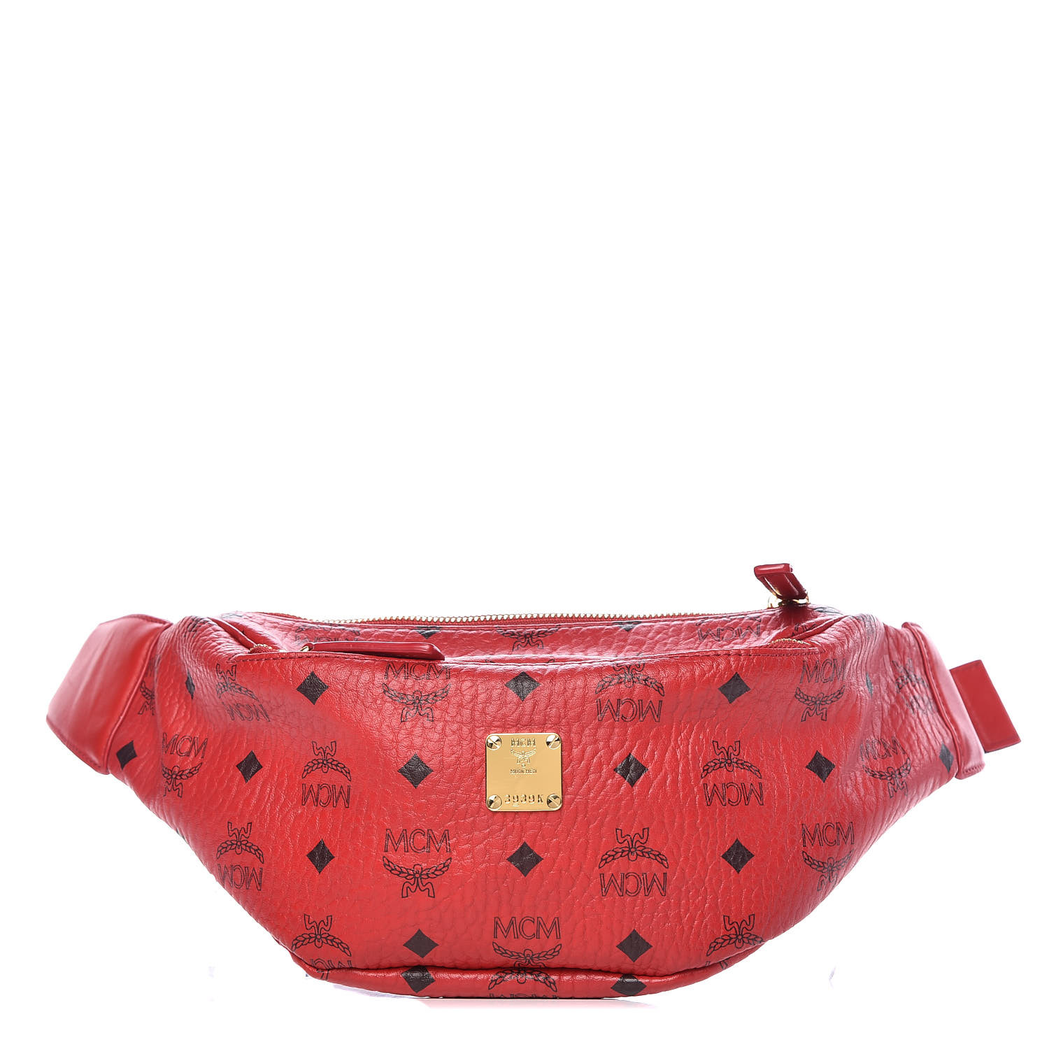 Mcm Visetos Stark Belt Bag Red Mcm Visetos Stark Belt Bag Red