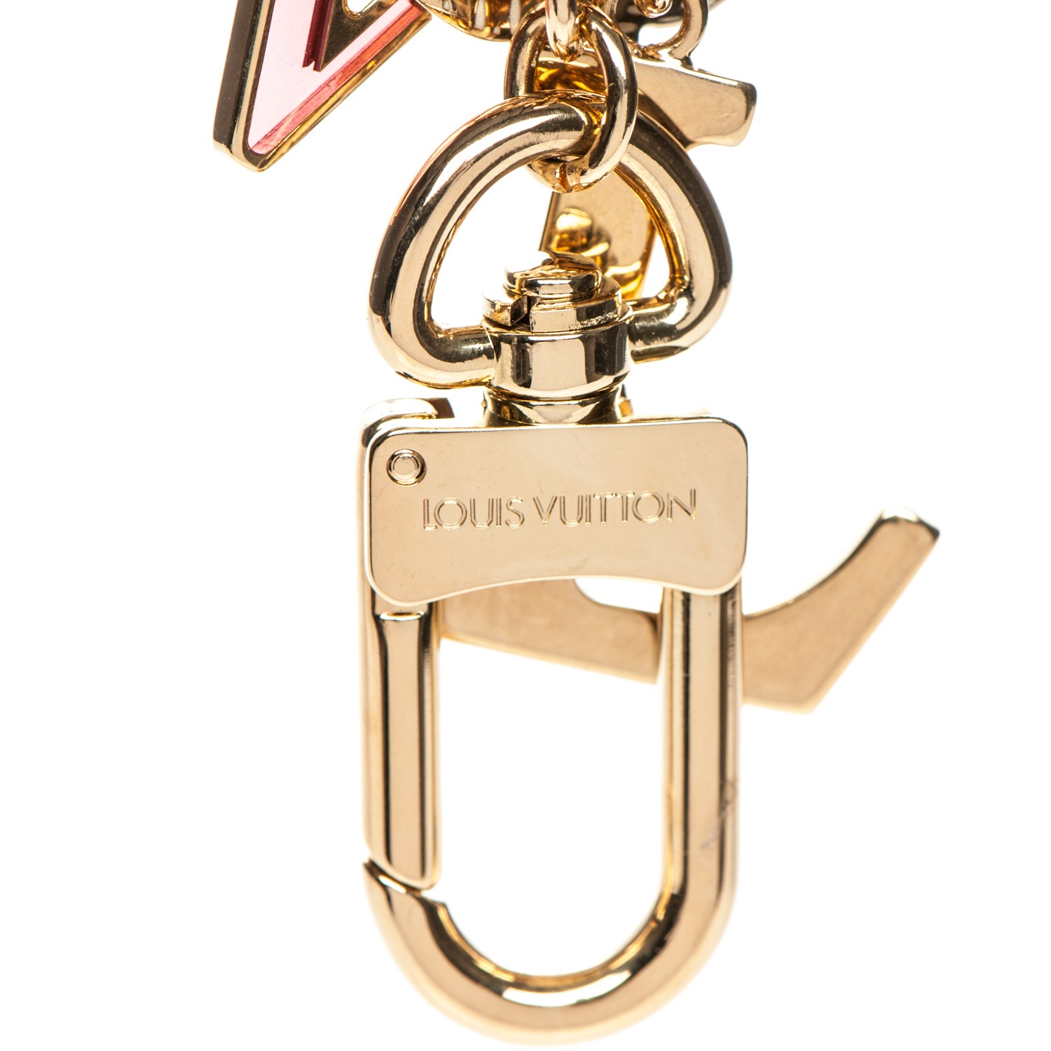 LOUIS VUITTON LV Tag Bag Charm Gold 183210