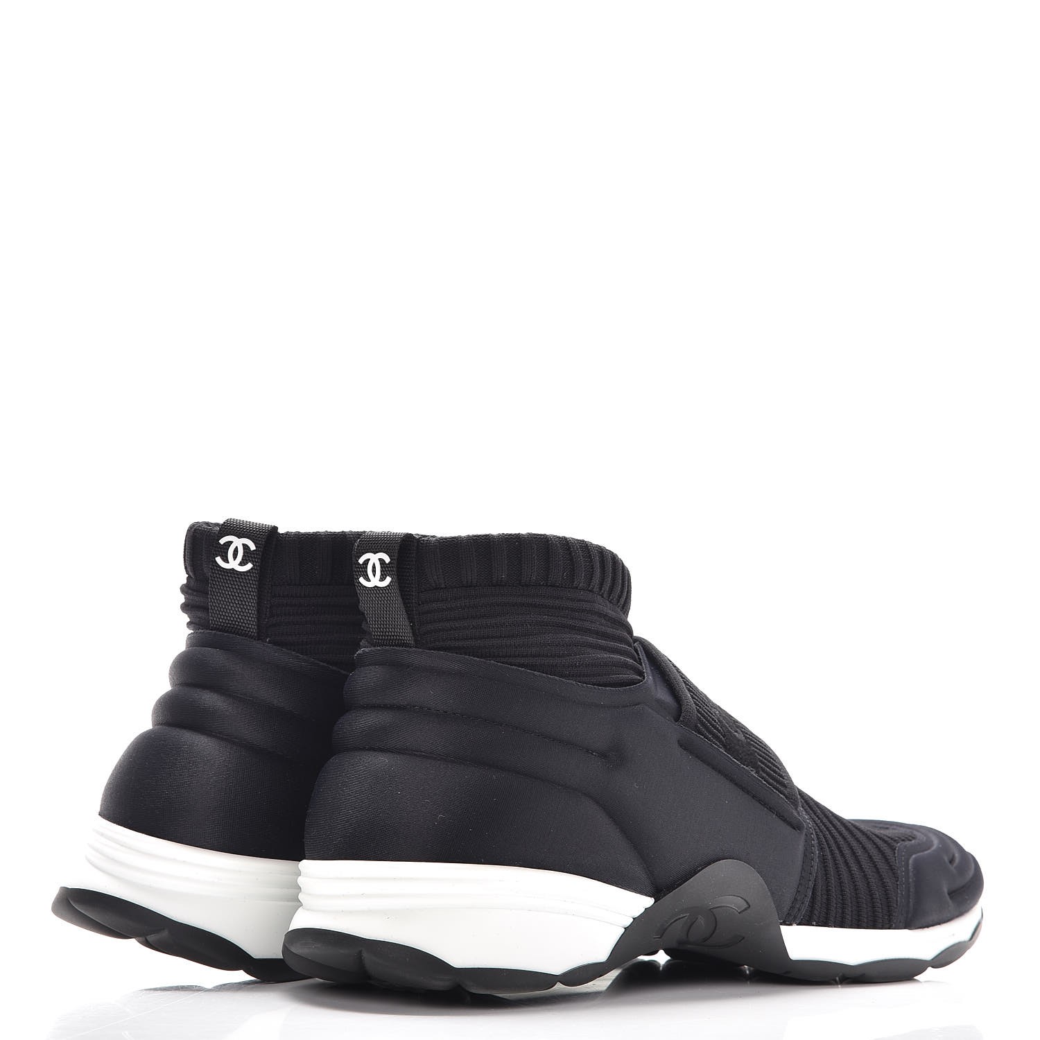 black chanel trainers mens