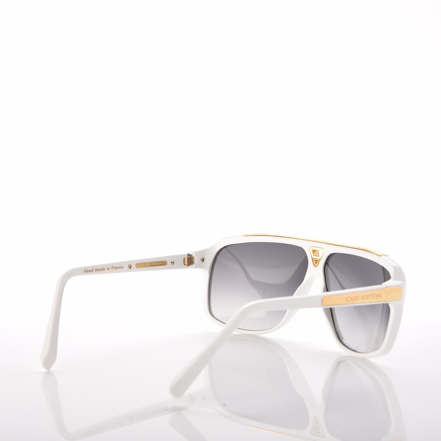 LOUIS VUITTON Evidence Sunglasses Z0351W White 217242