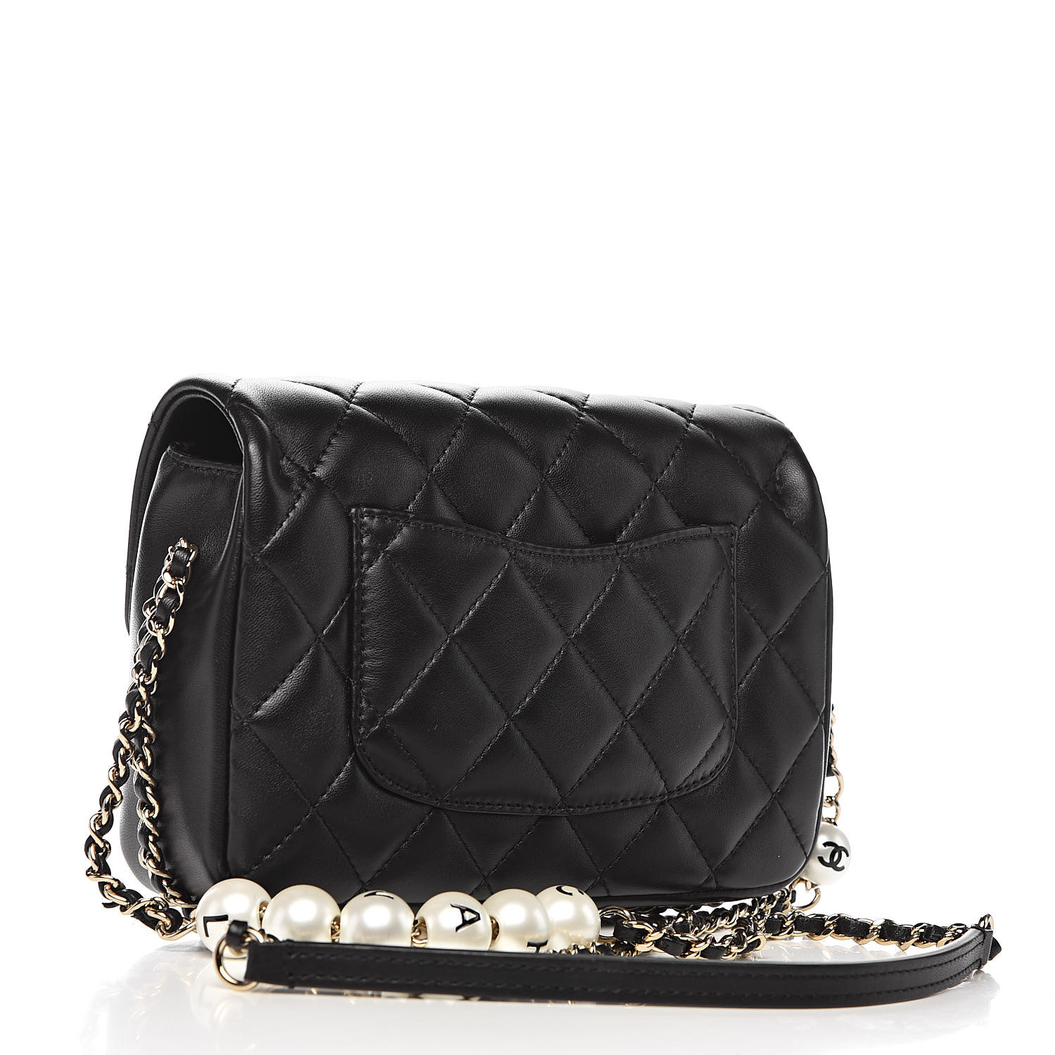 CHANEL Lambskin Quilted Small My Precious Flap Black 514008