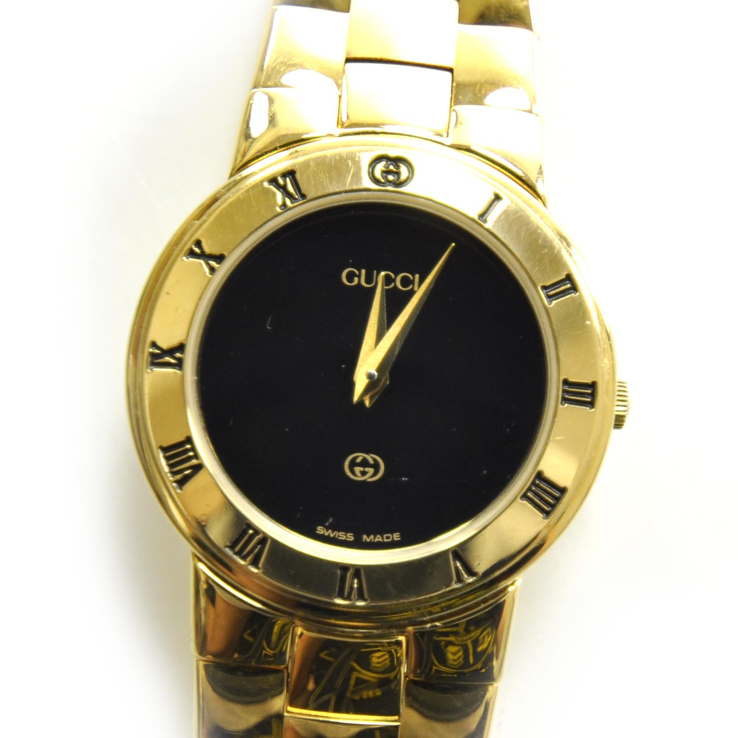 gucci digital watch gold