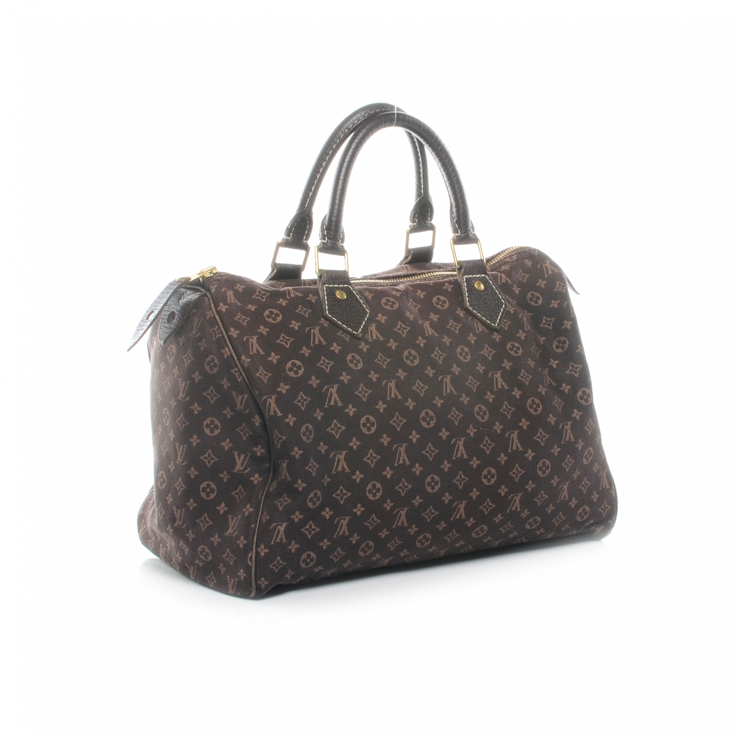 LOUIS VUITTON Mini Lin Speedy 30 Ebene 44193