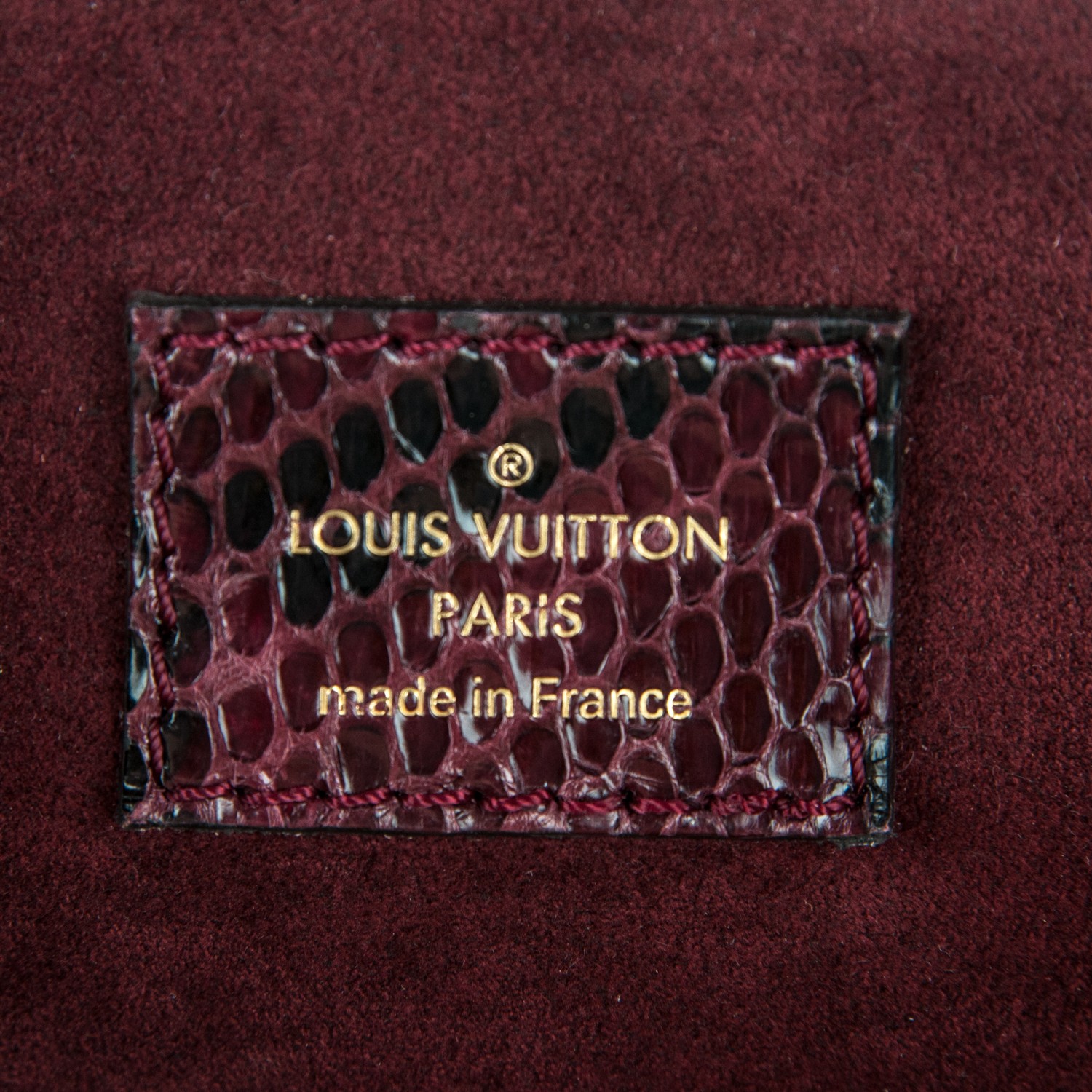 LOUIS VUITTON Python Monogram Pallas Bordeaux 180421
