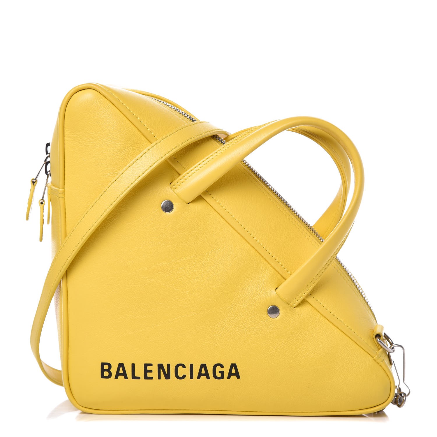 balenciaga yellow triangle bag price