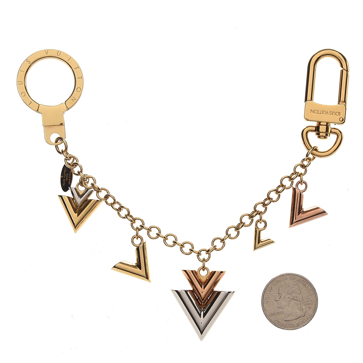 louis vuitton bag with gold v