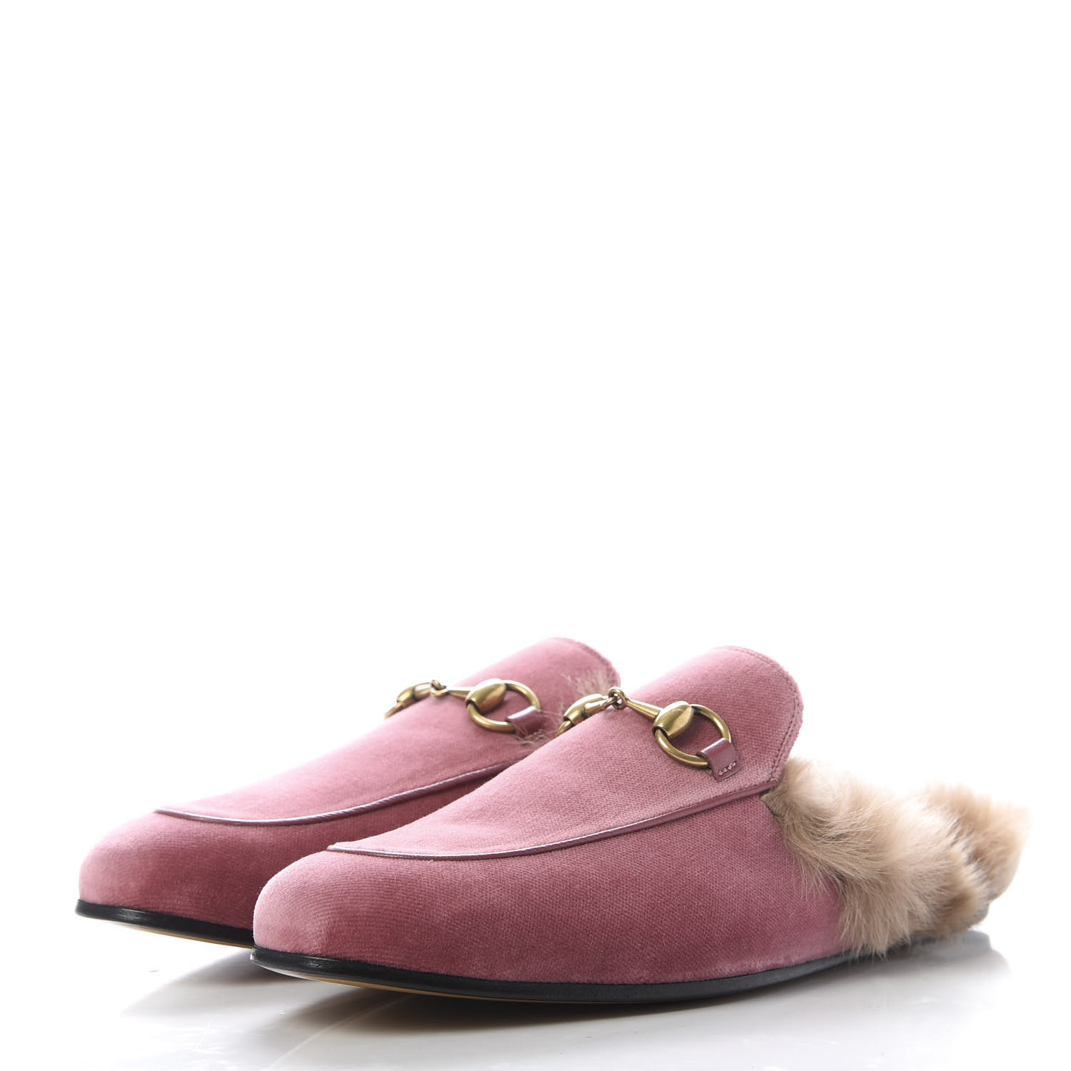 ros killing Prestigefyldte GUCCI Velvet Fur Mens Princetown Slippers 6 Pink 672563 | FASHIONPHILE