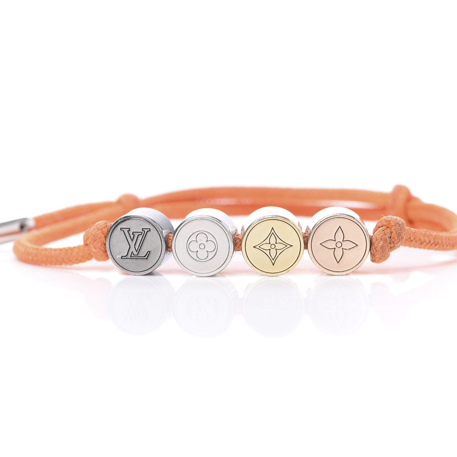 LOUIS VUITTON Monogram Charm Friendship Bracelet Orange 579480