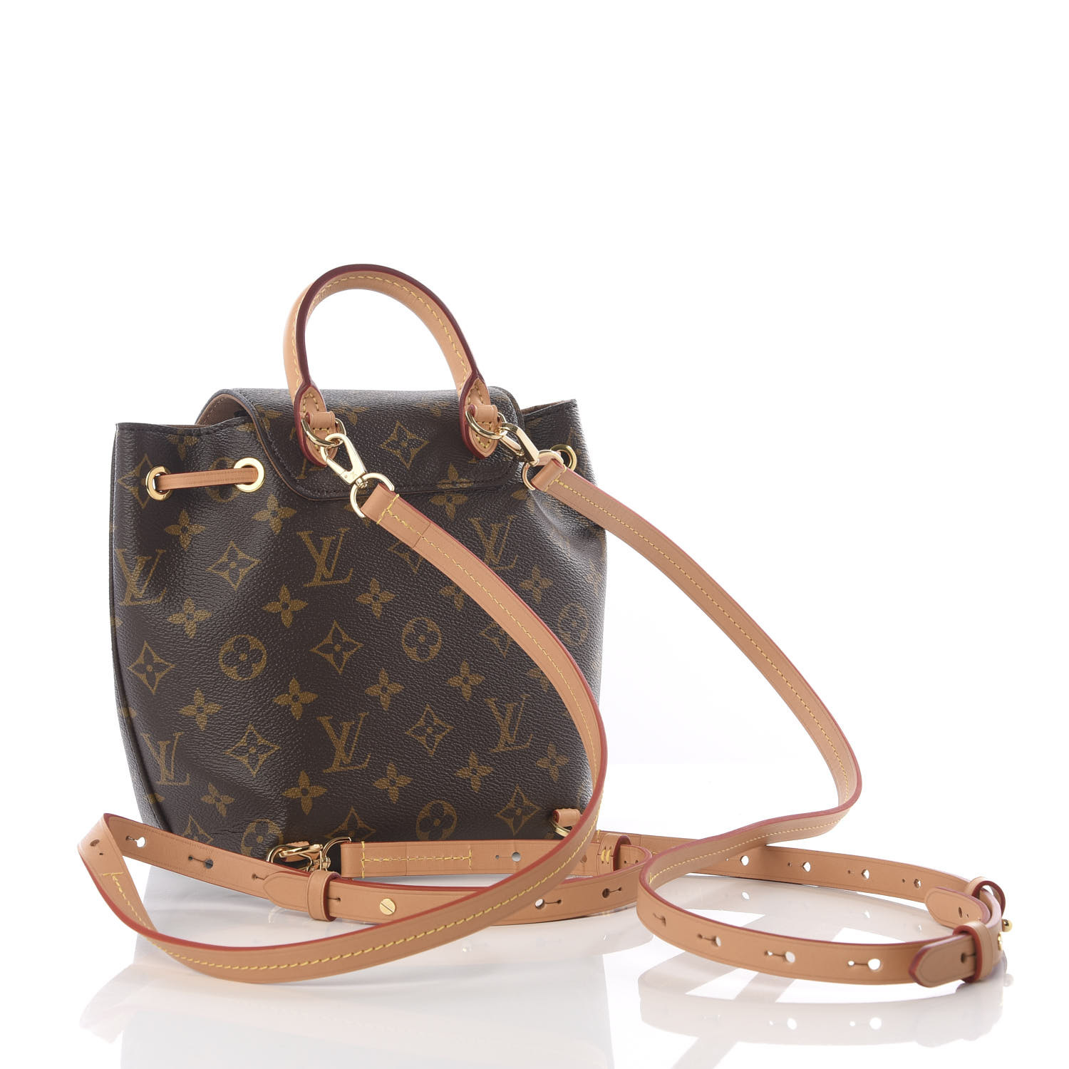 LOUIS VUITTON Monogram Montsouris BB Backpack Natural 586830