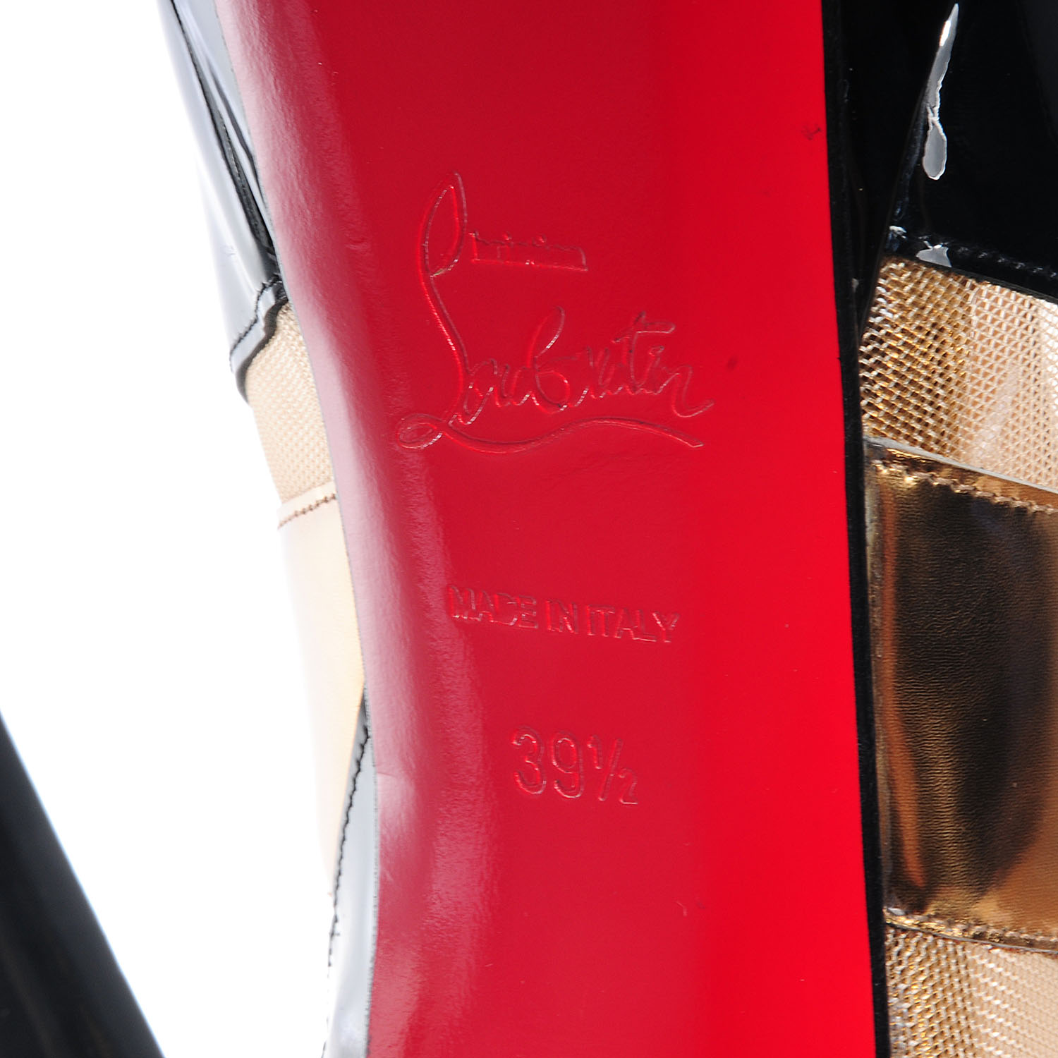 louboutin patent boots