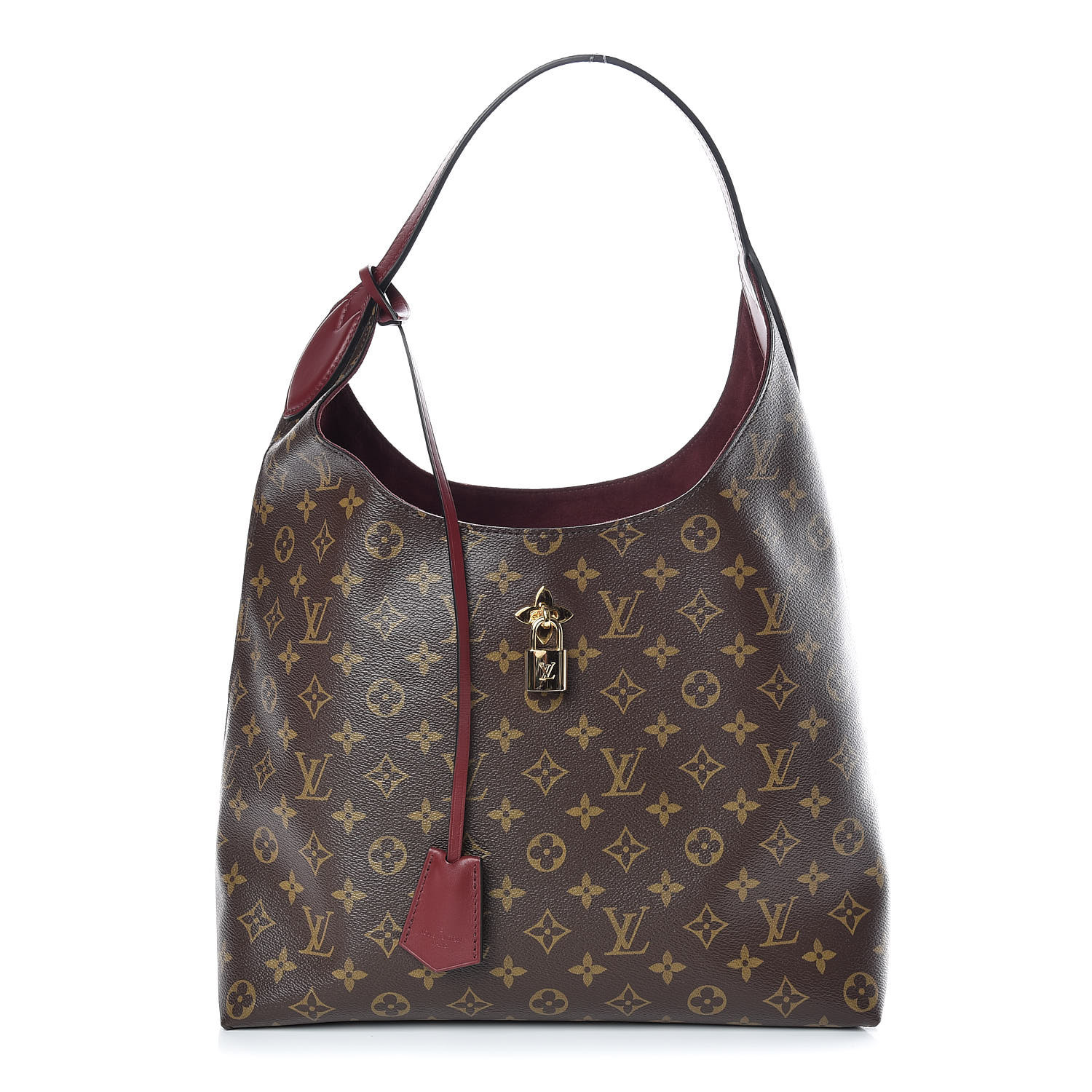 Louis Vuitton Monogram Flower Hobo Bordeaux 395935 Louis Vuitton Monogram Flower Hobo Bordeaux 395935