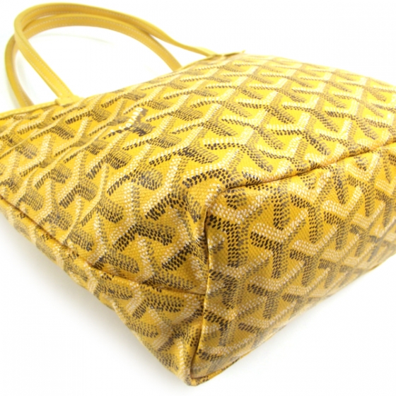 yellow goyard st louis tote
