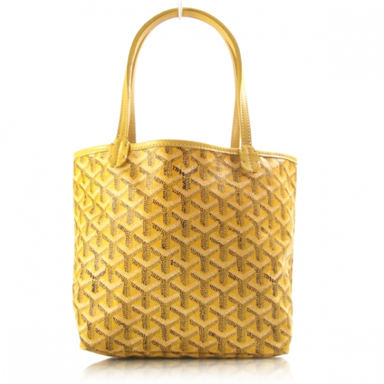 yellow goyard st louis tote