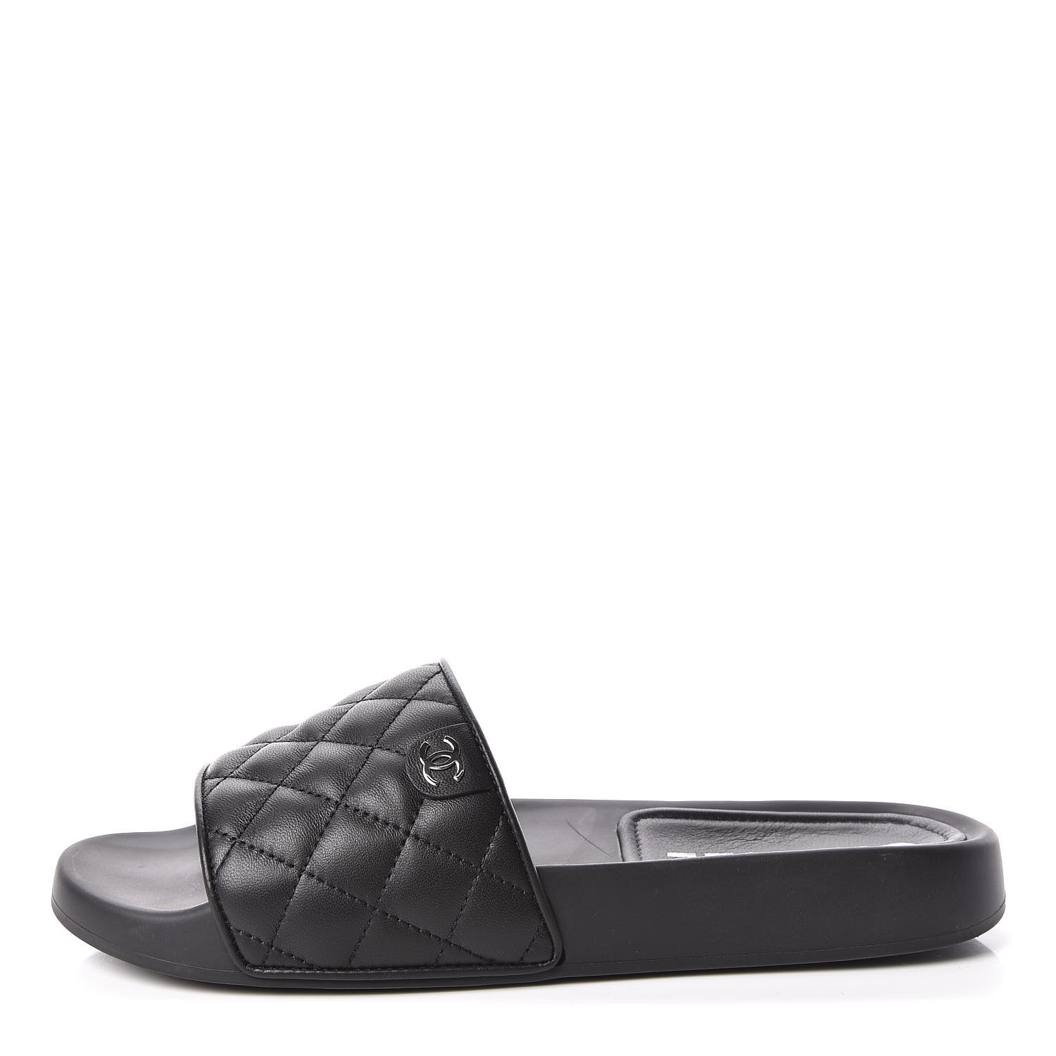 chanel black and white mules